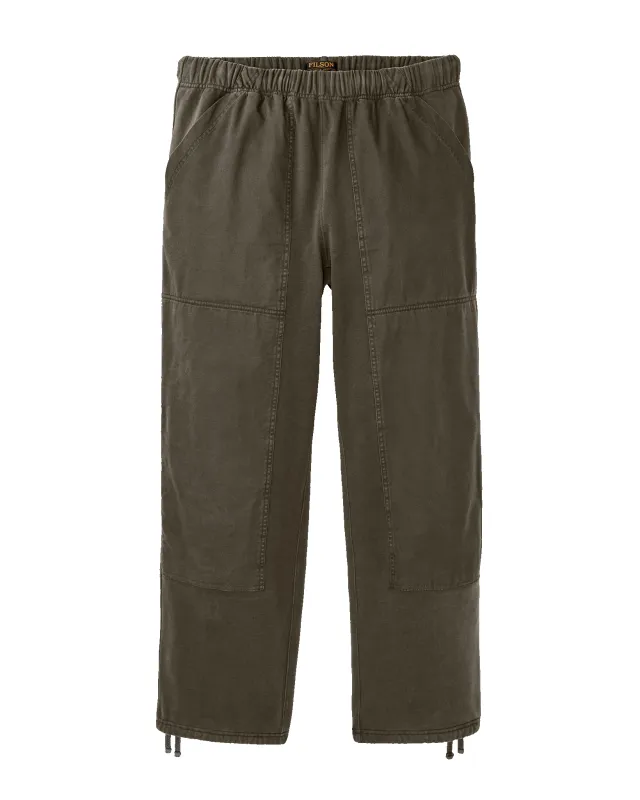 Field Knit Double-Front Sweatpants - Black Olive made by Filson