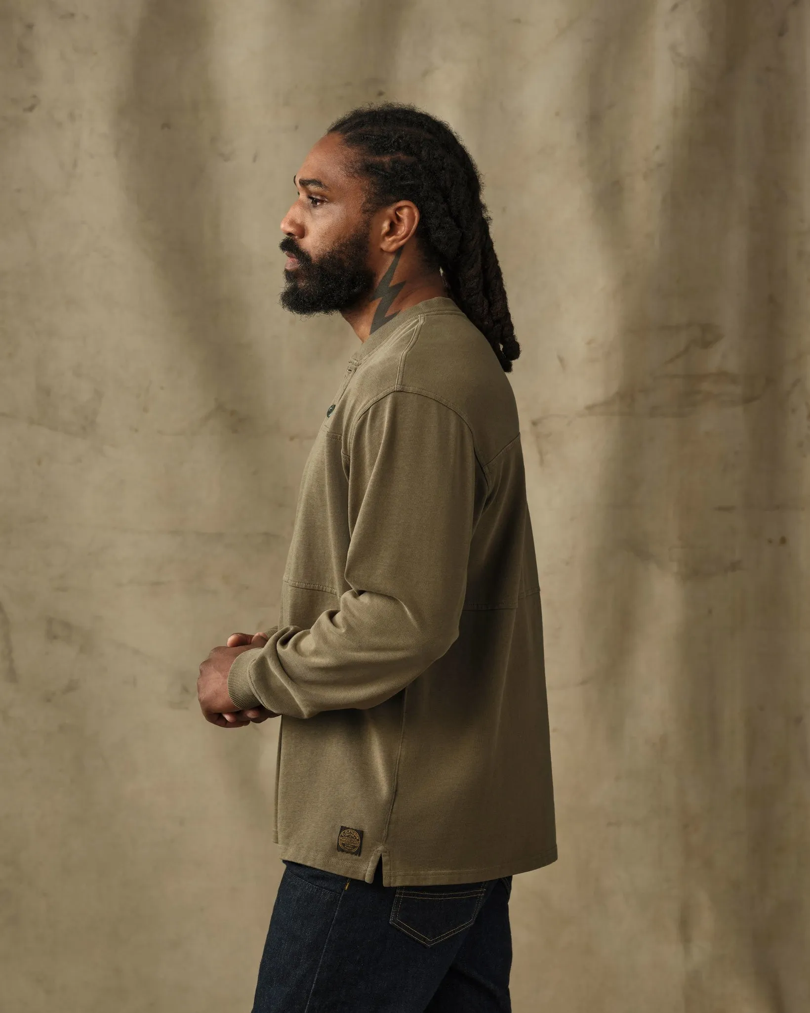 Field Knit Henley - Military Olive sold by Filson product image thumbnail 3