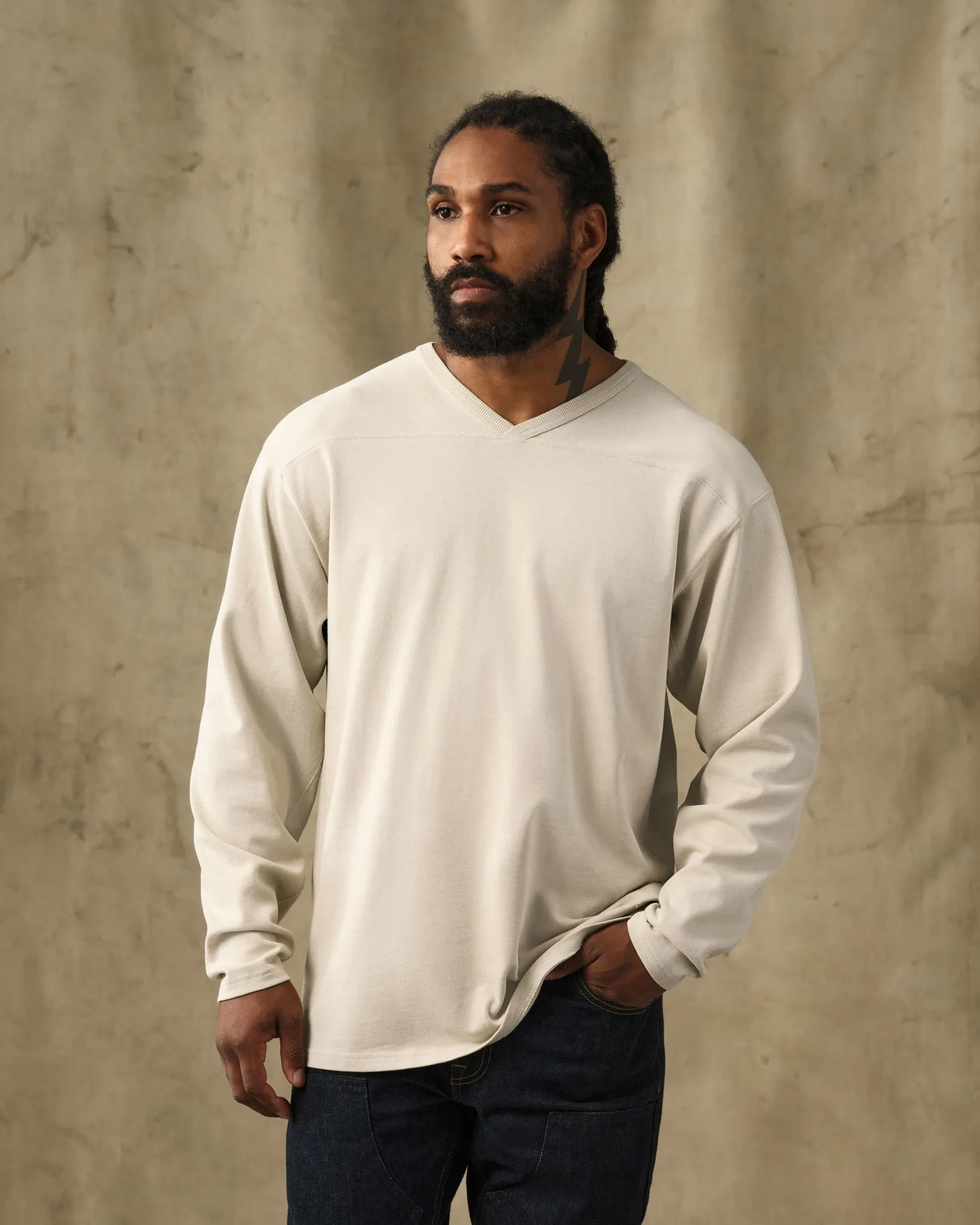 Field Knit Sport Jersey - Oyster sold by Filson