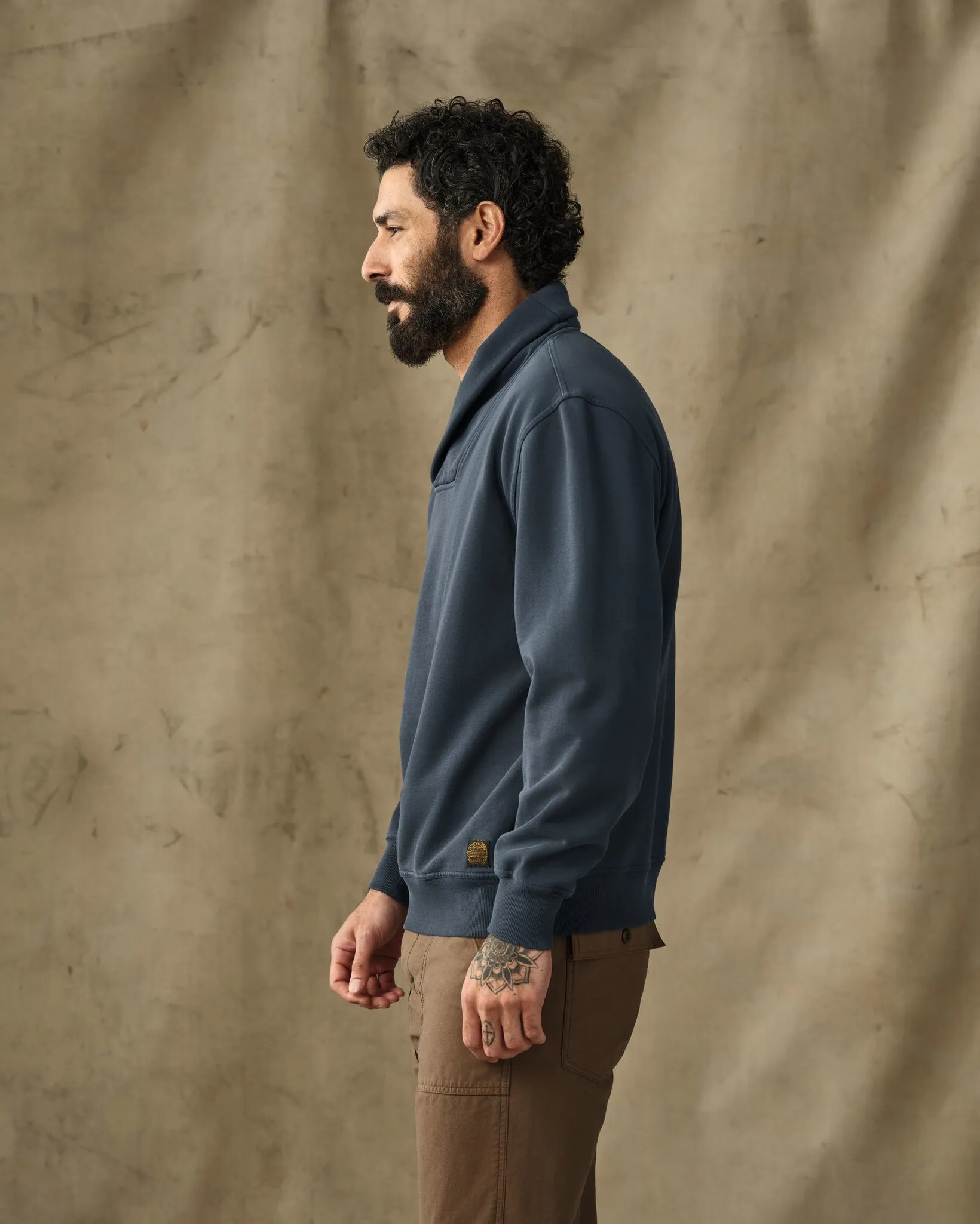 Field Knit Shawl-Neck Sweatshirt - Bluefin sold by Filson product image thumbnail 3