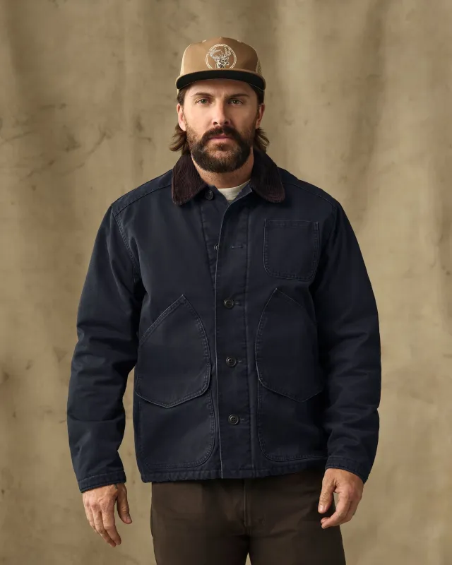 Insulated Canvas Outfitter Jacket - Dark Navy made by Filson