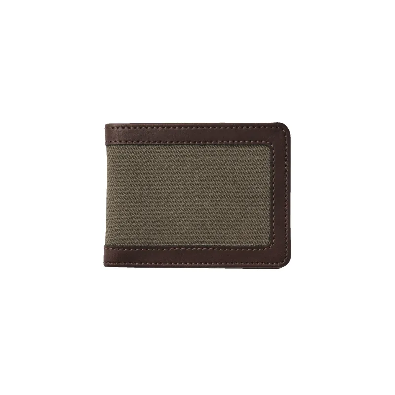 Rugged Twill Outfitter Wallet - Otter Green made by Filson