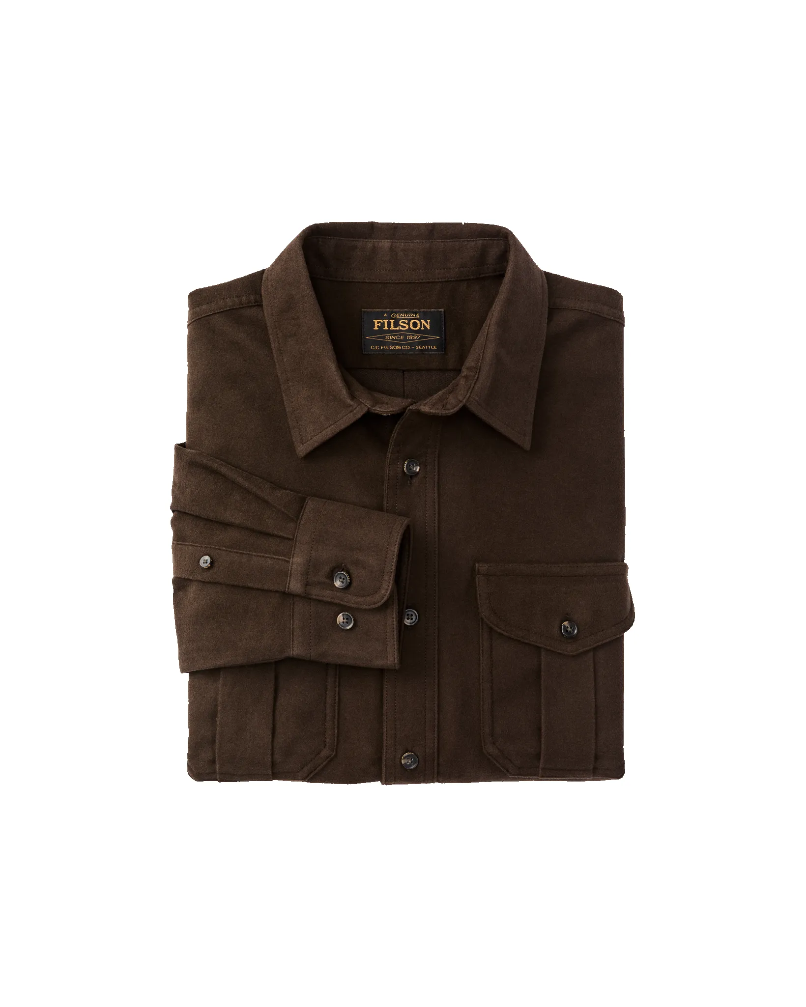 Moleskin Seattle Shirt - Brown sold by Filson product image thumbnail 3