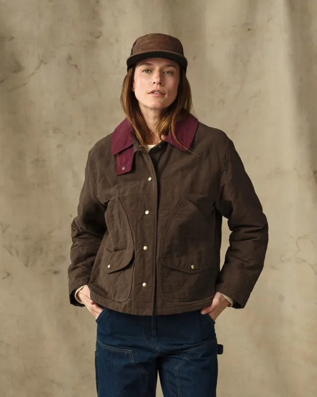 Women's Quilted Outfitter Jacket - Dark Brown made by Filson