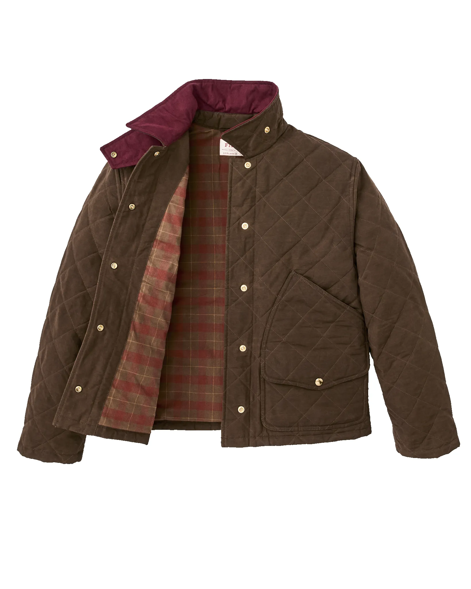 Women's Quilted Outfitter Jacket - Dark Brown sold by Filson product image thumbnail 2