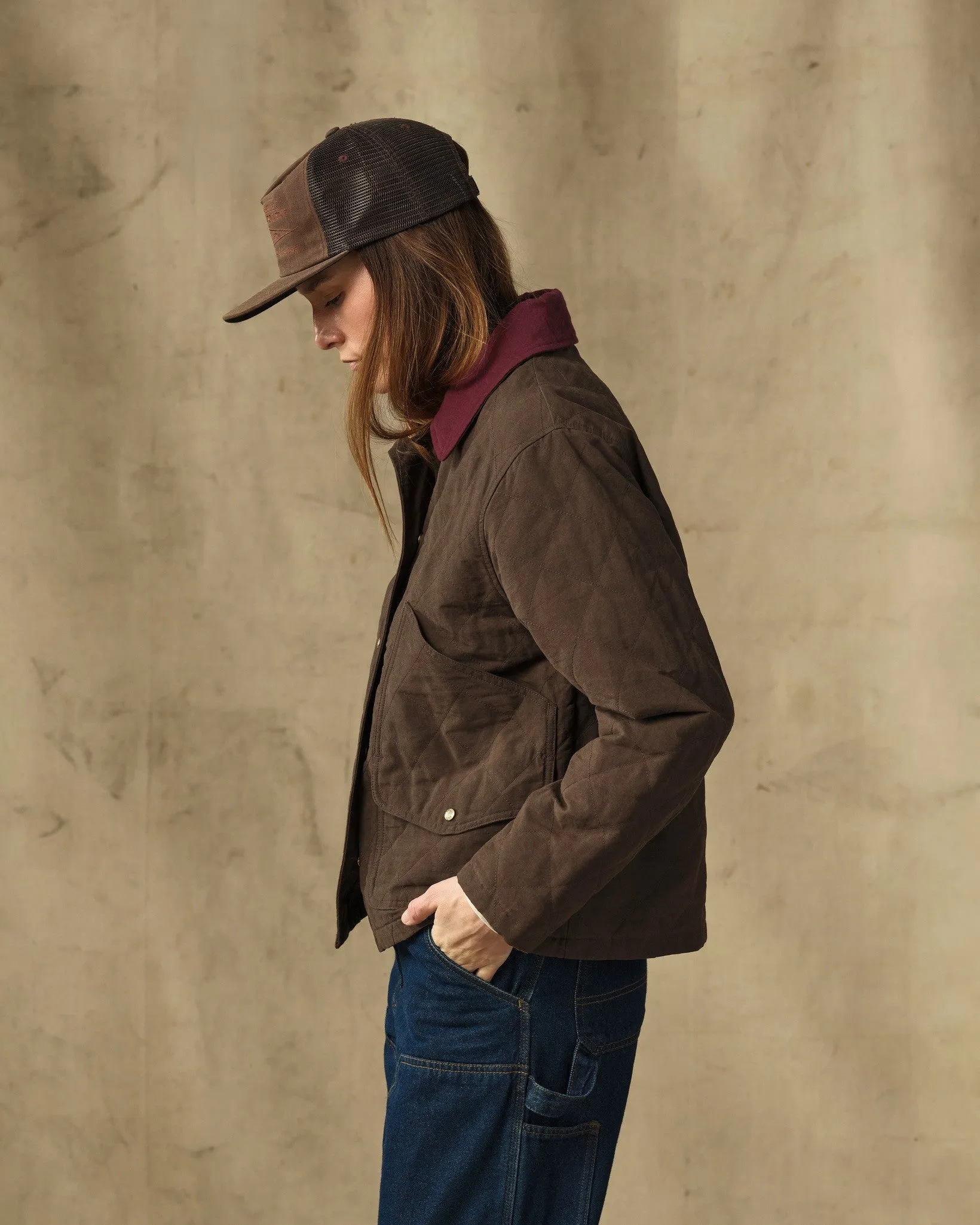 Women's Quilted Outfitter Jacket - Dark Brown sold by Filson product image thumbnail 4