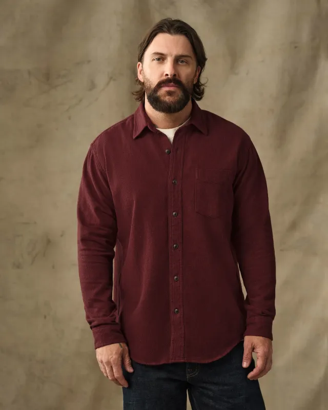 Rustic Flannel Shirt - Port Heather made by Filson