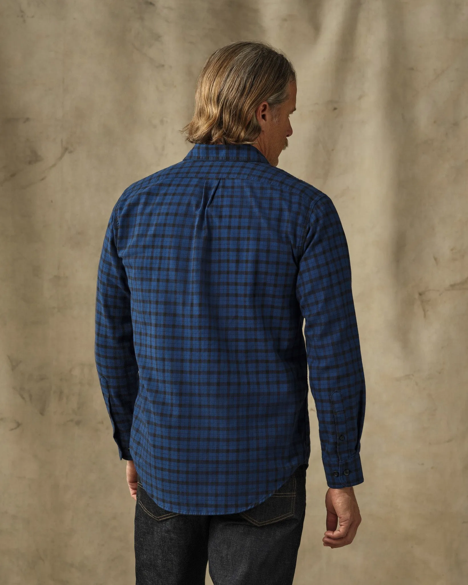 Lightweight Alaskan Guide Shirt - Deep Blue / Black Plaid sold by Filson product image thumbnail 2