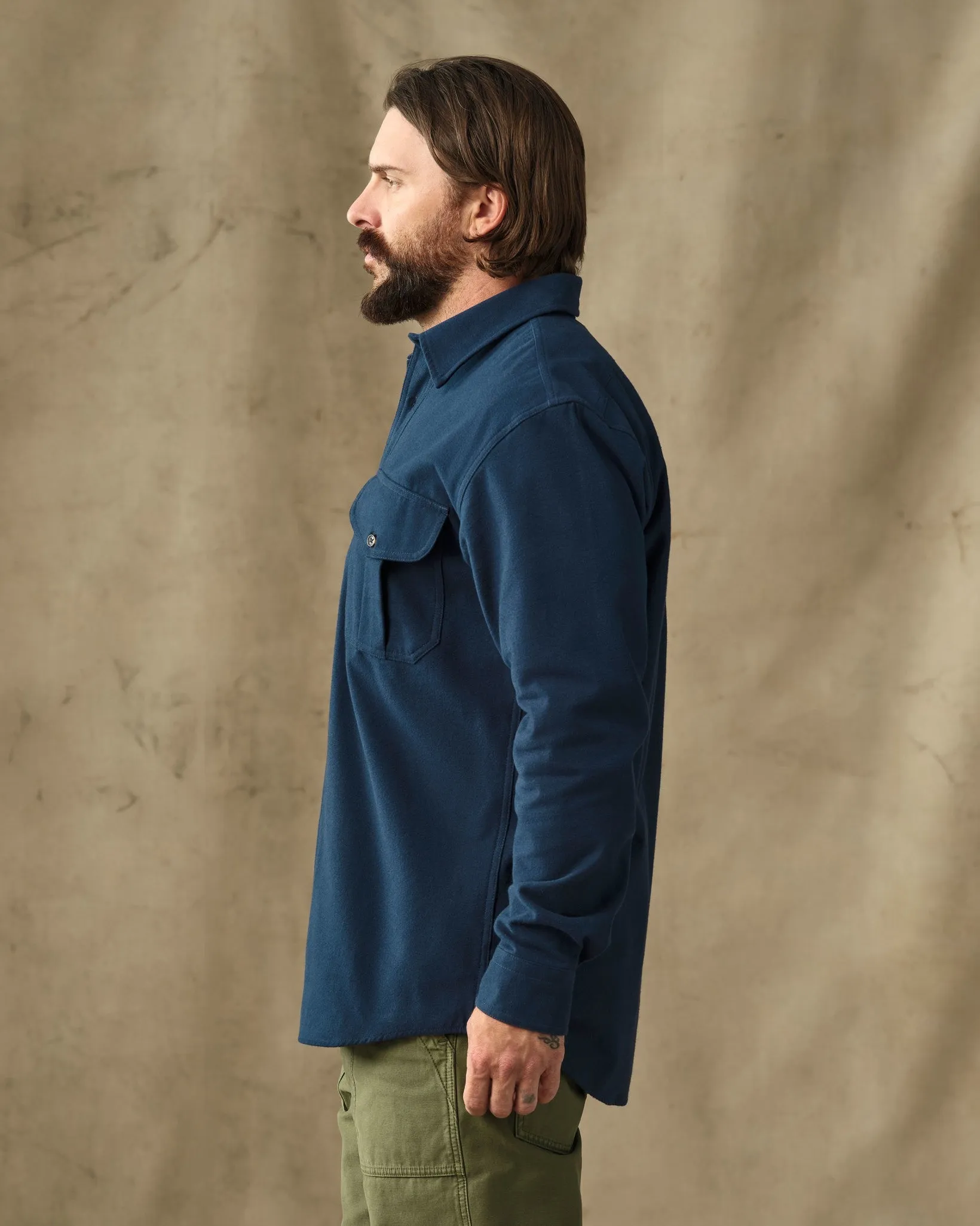 Moleskin Guide Shirt - Service Blue sold by Filson product image thumbnail 3
