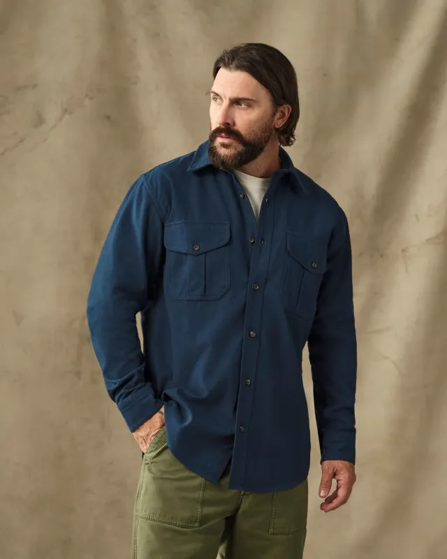 Moleskin Guide Shirt - Service Blue made by Filson