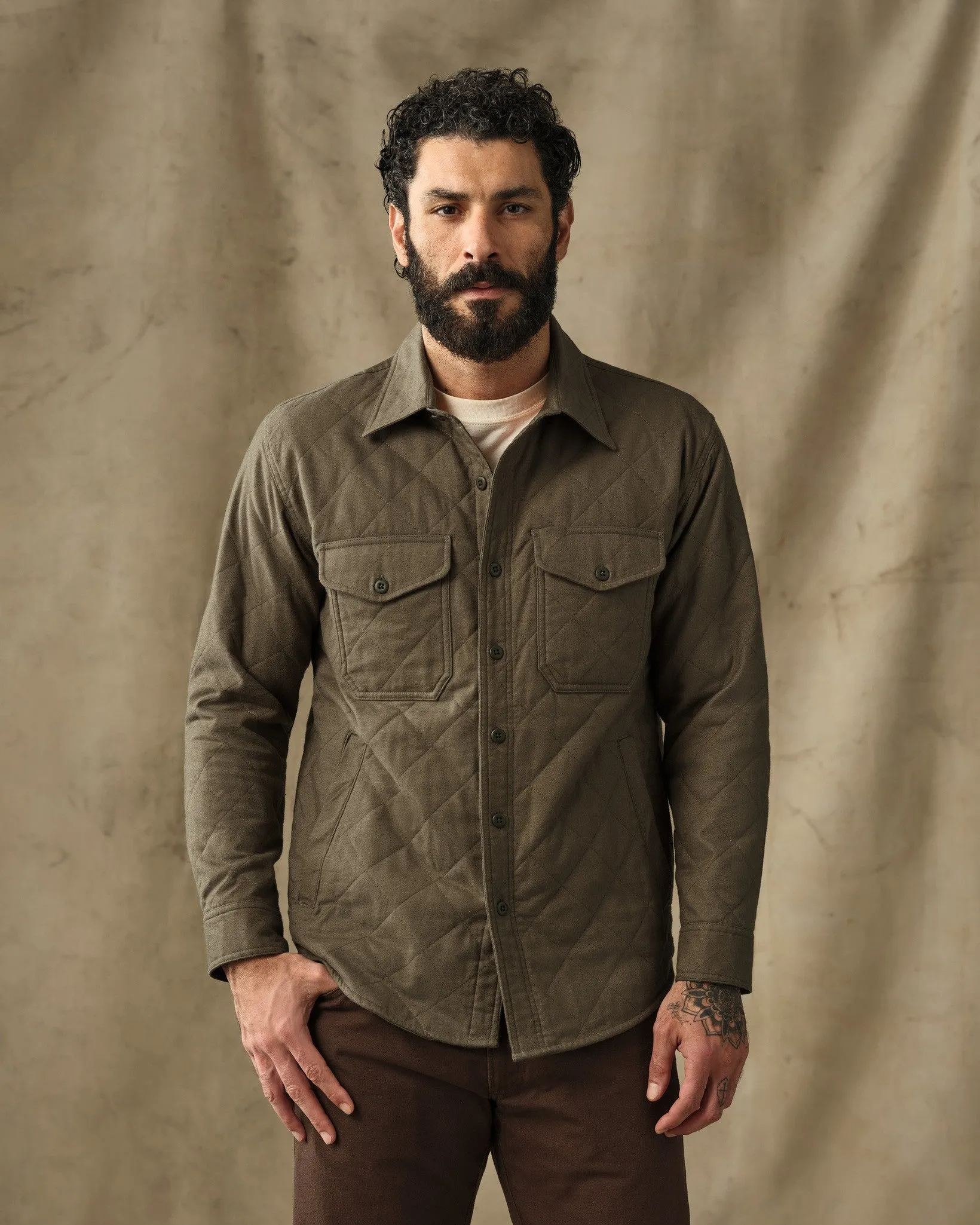 Insulated Flannel Jac-Shirt - Field Olive sold by Filson