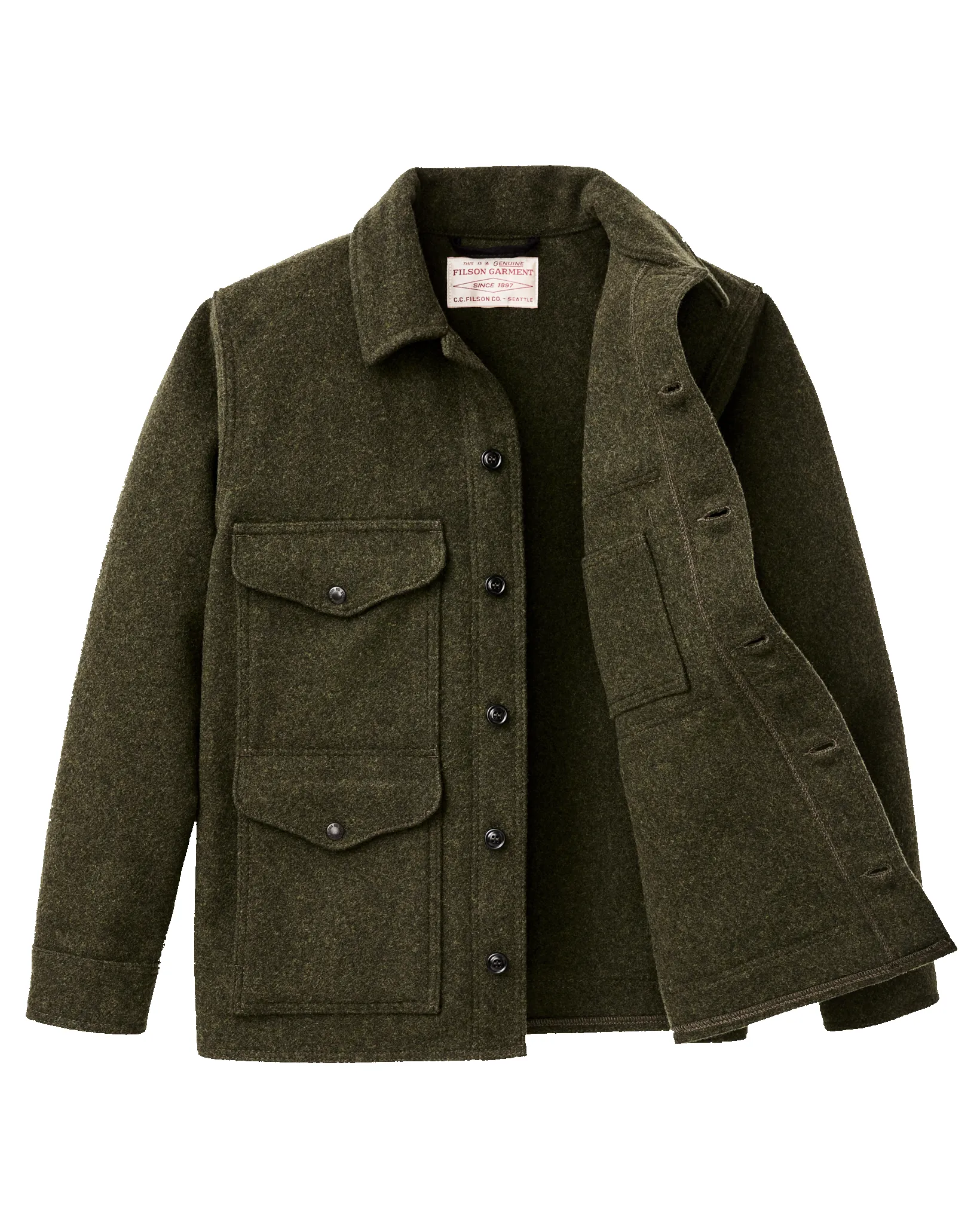 Mackinaw Wool Cruiser Jacket - Forest Green sold by Filson product image thumbnail 5