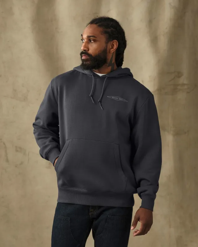 Diamond Graphic Hoodie - Faded Black made by Filson