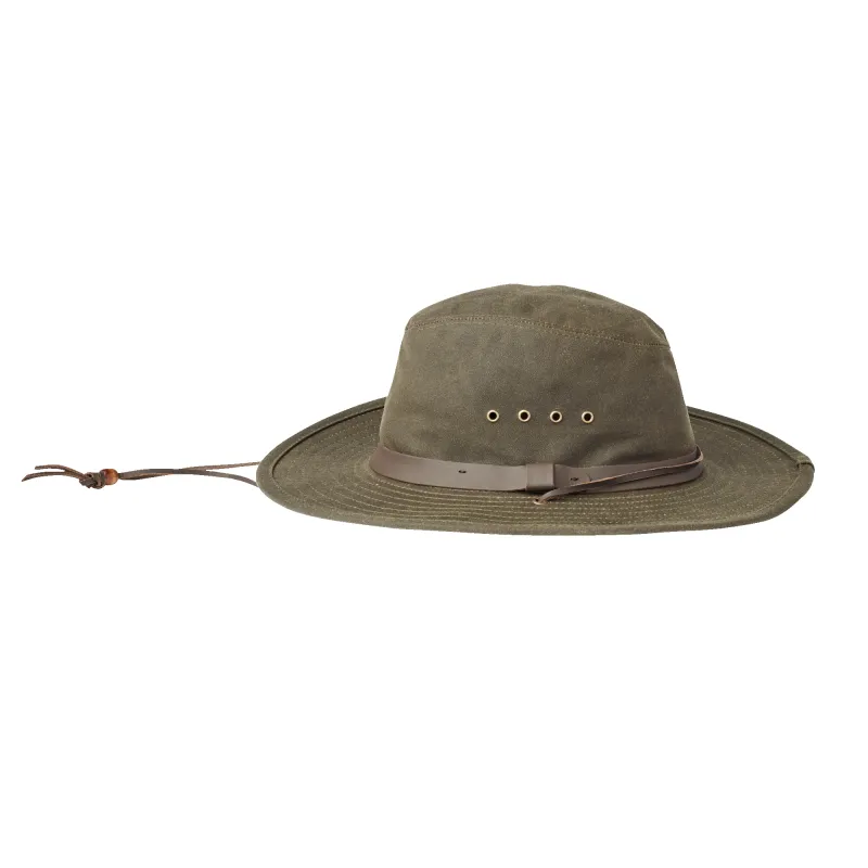 Tin Cloth Bush Hat - Otter Green made by Filson