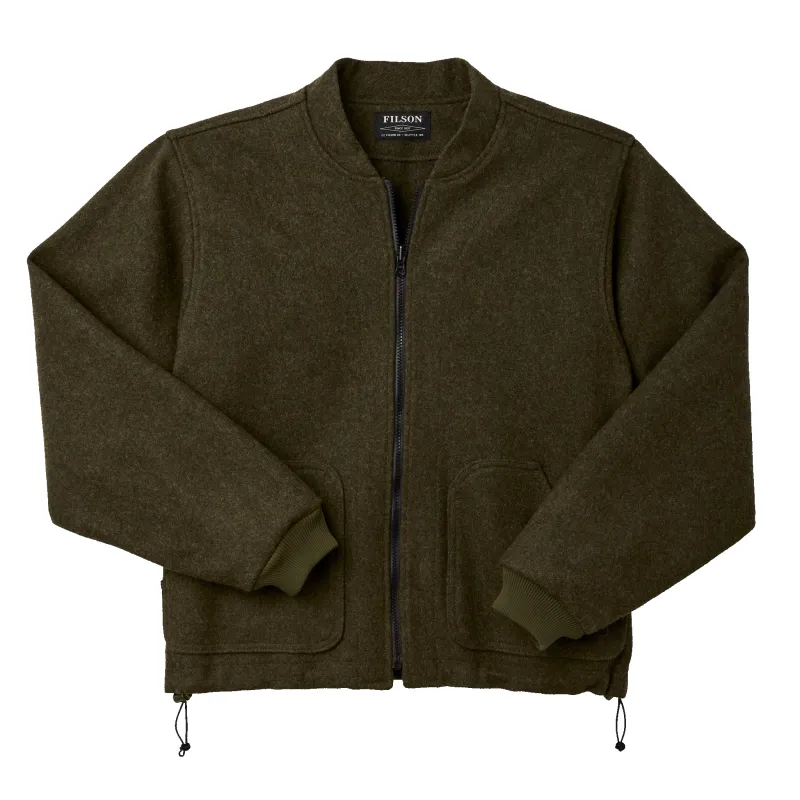 Mackinaw Wool Jacket Liner - Forest Green made by Filson