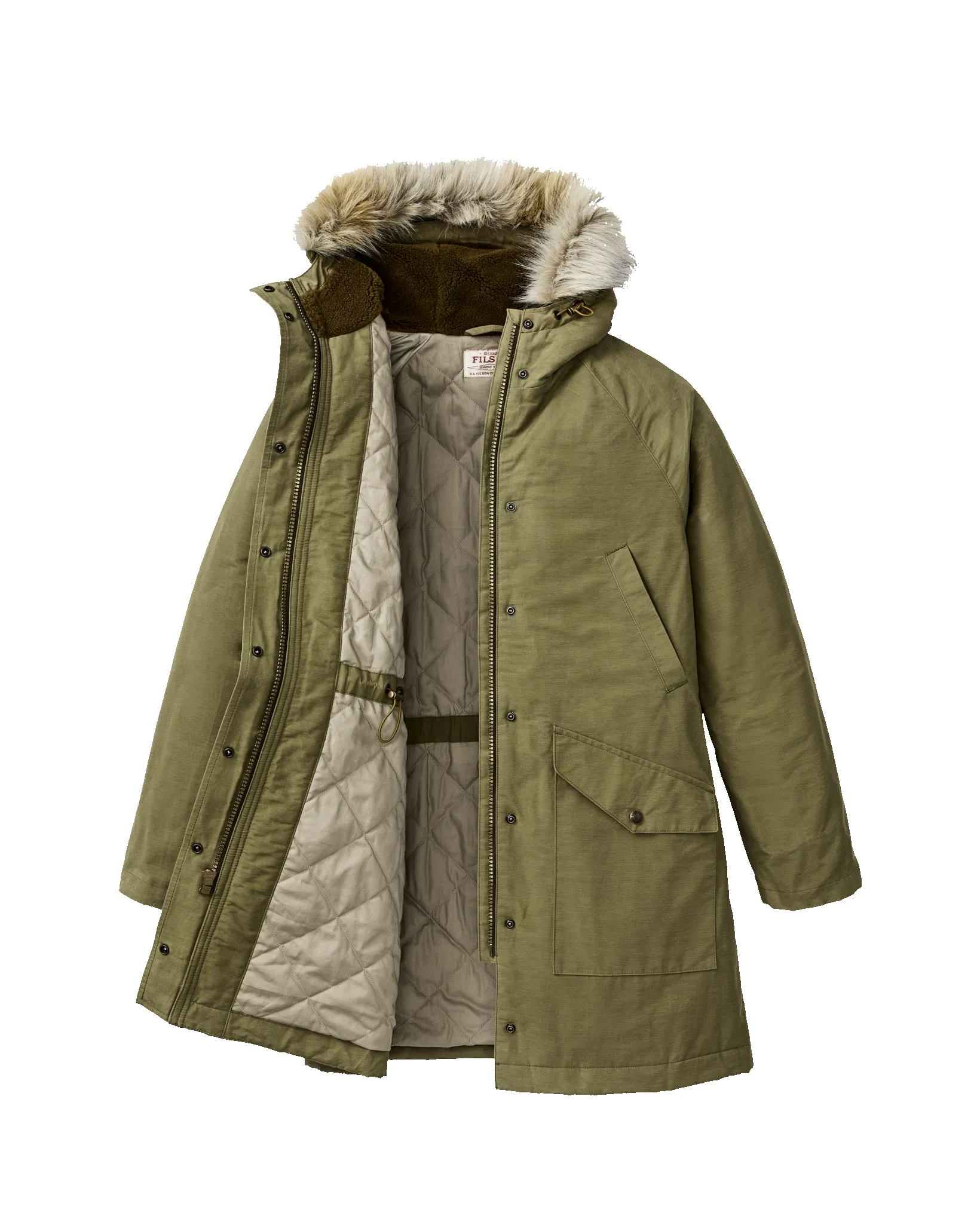 Women's Chesaw Waxed Parka - Lichen sold by Filson product image thumbnail 2