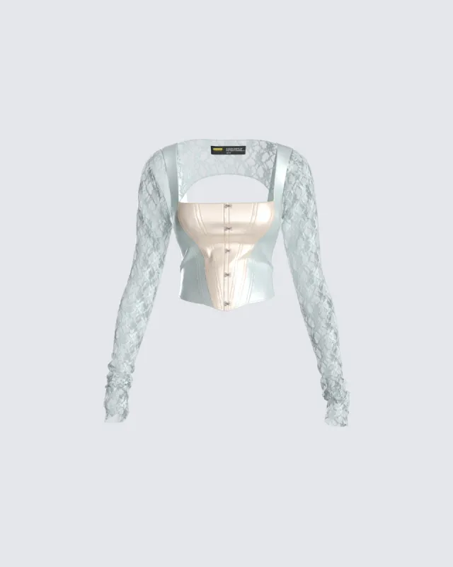 Avery Multi Corset Top & Shrug sold by Finesse
