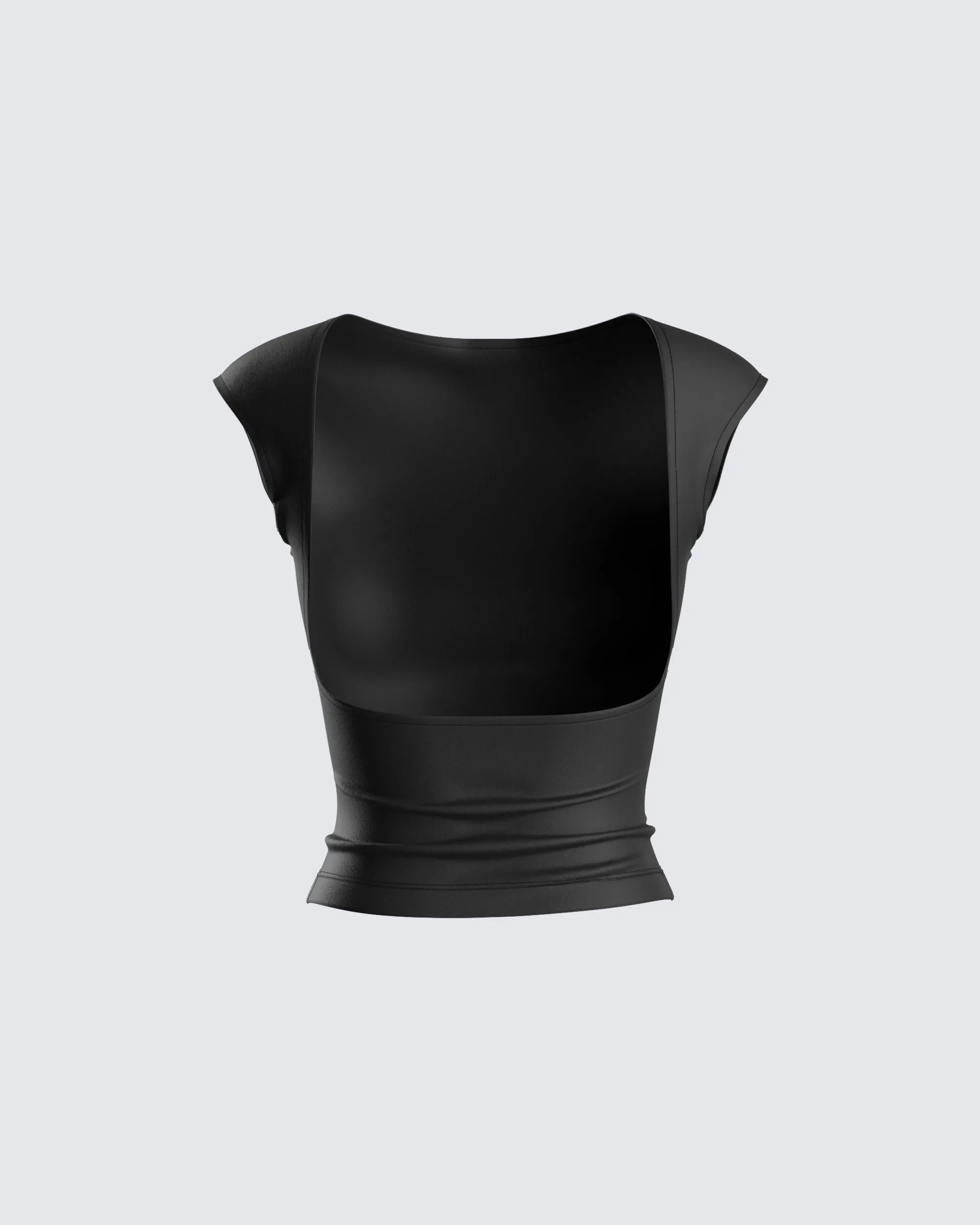 Caroline Black Backless Top sold by Finesse product image thumbnail 3