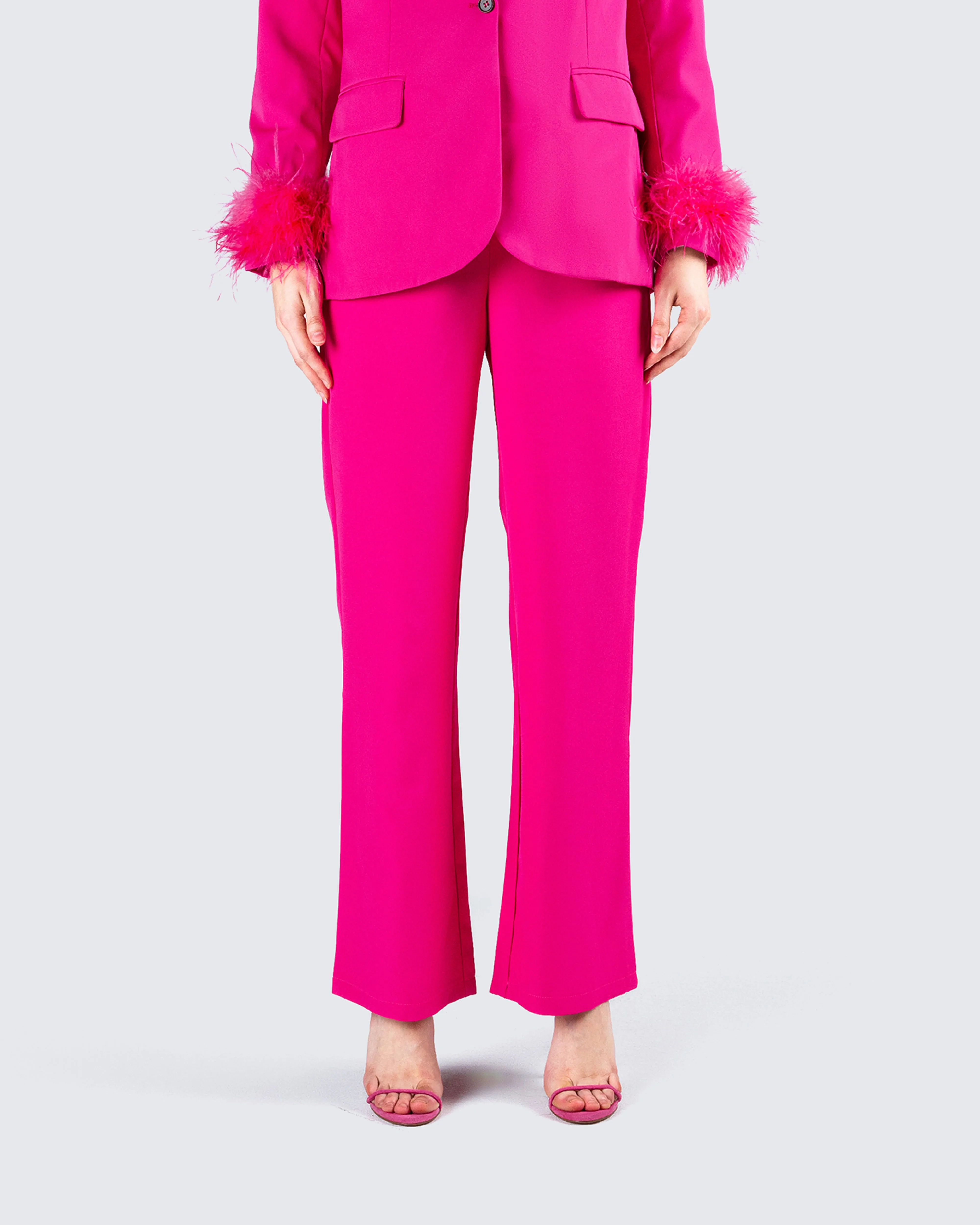 Samson Hot Pink High Waisted Pant sold by Finesse product image thumbnail 4