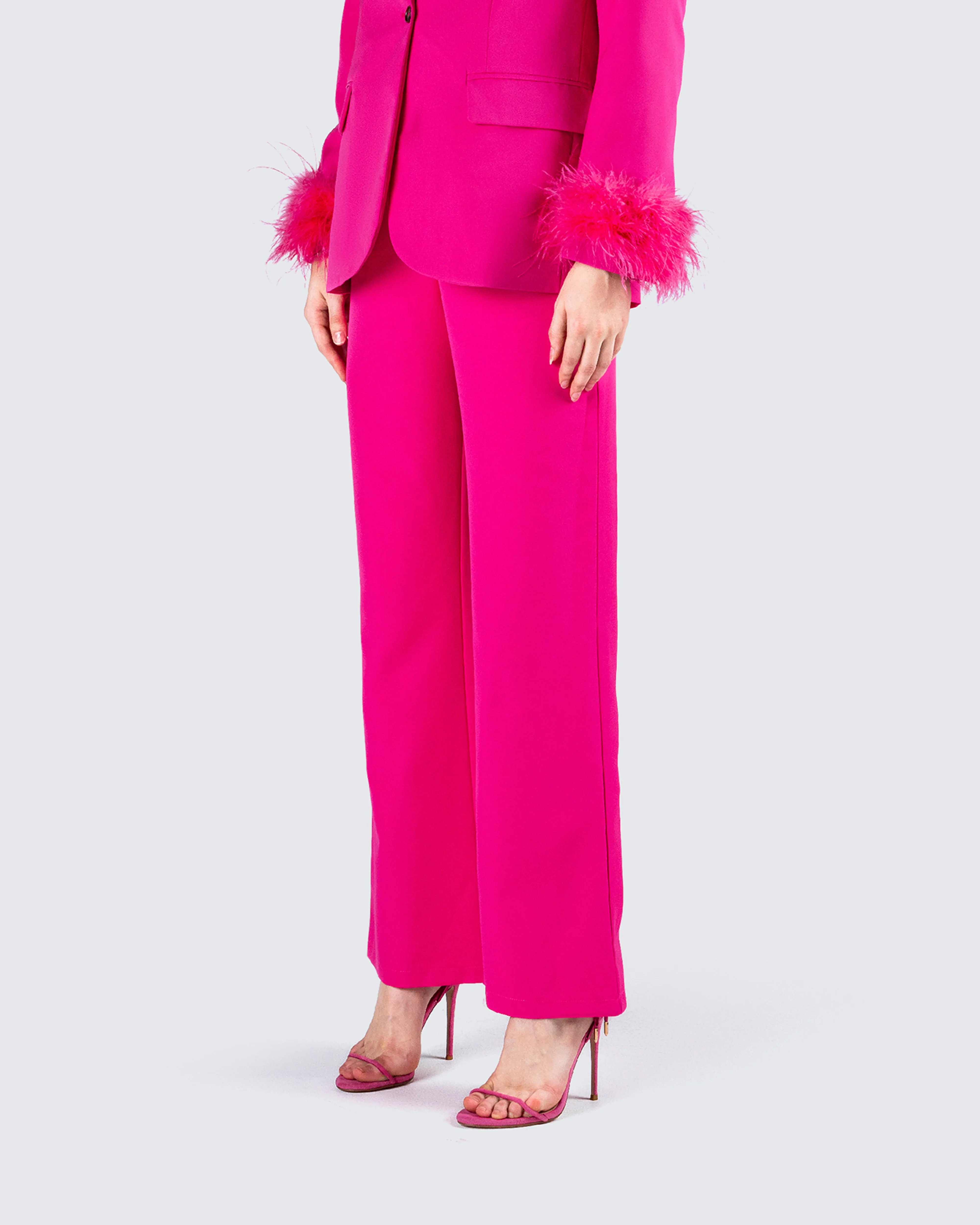 Samson Hot Pink High Waisted Pant sold by Finesse product image thumbnail 5