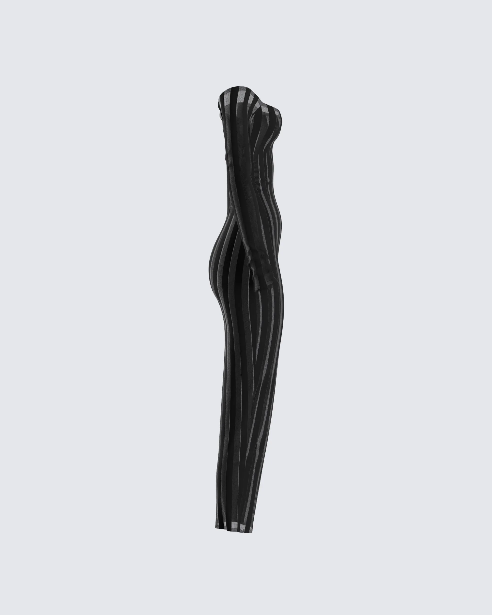Meritt Black Stripe Midi Dress sold by Finesse product image thumbnail 2
