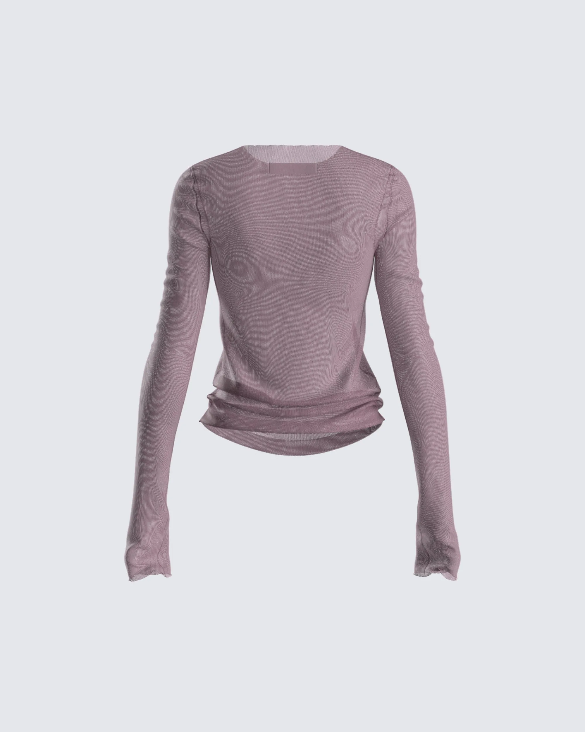 Alyson Grey Mesh Long Sleeve Top sold by Finesse product image thumbnail 3