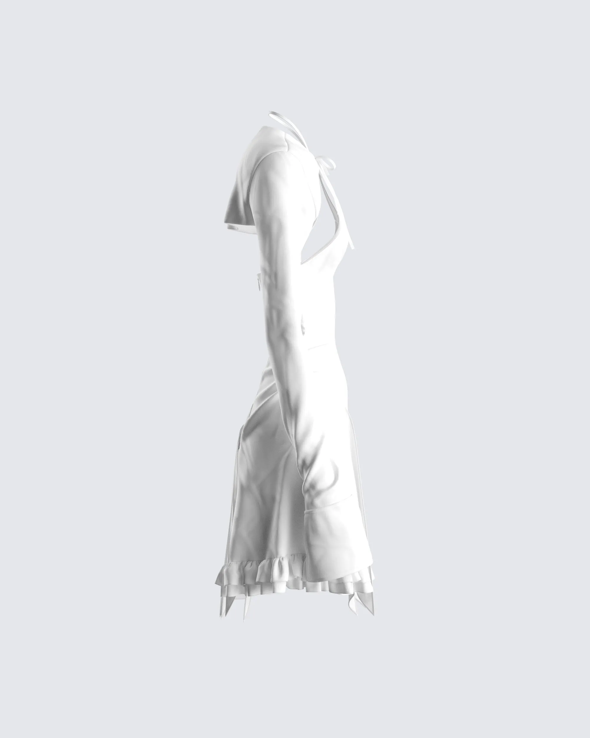 Giselle White Dress & Shrug sold by Finesse product image thumbnail 2
