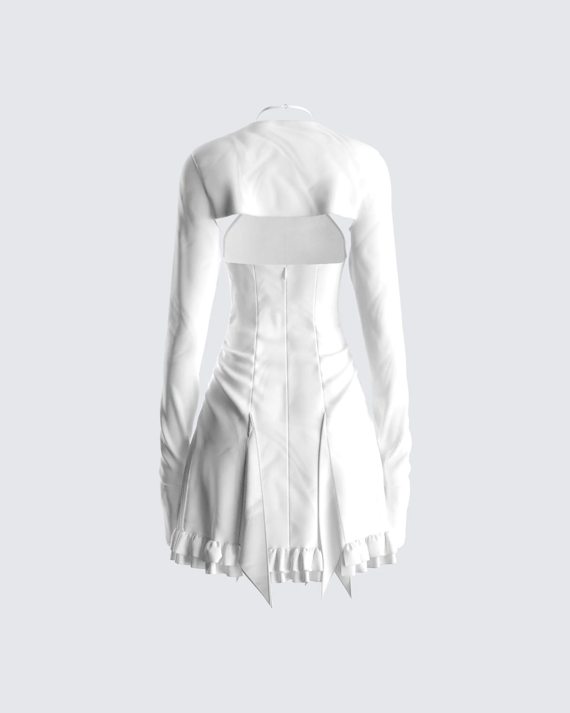 Giselle White Dress & Shrug sold by Finesse product image thumbnail 3