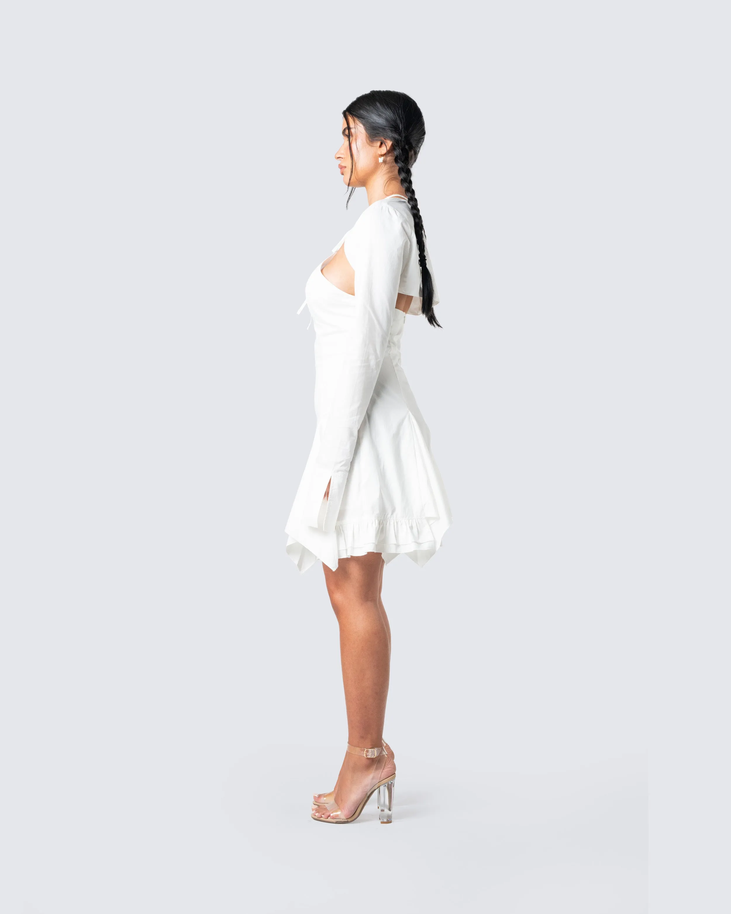 Giselle White Dress & Shrug sold by Finesse product image thumbnail 5
