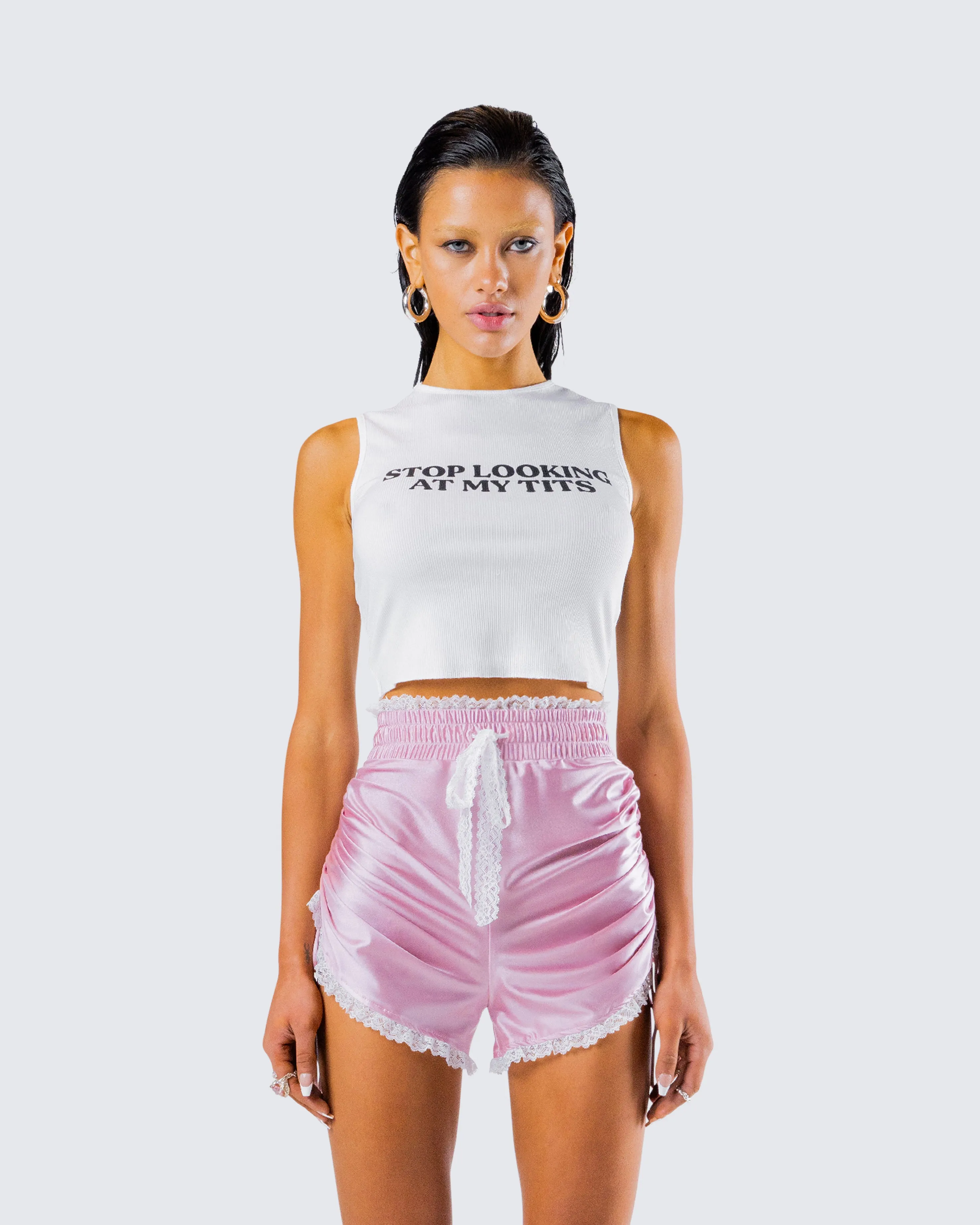 Nicolette White Rib Graphic Top sold by Finesse product image thumbnail 4