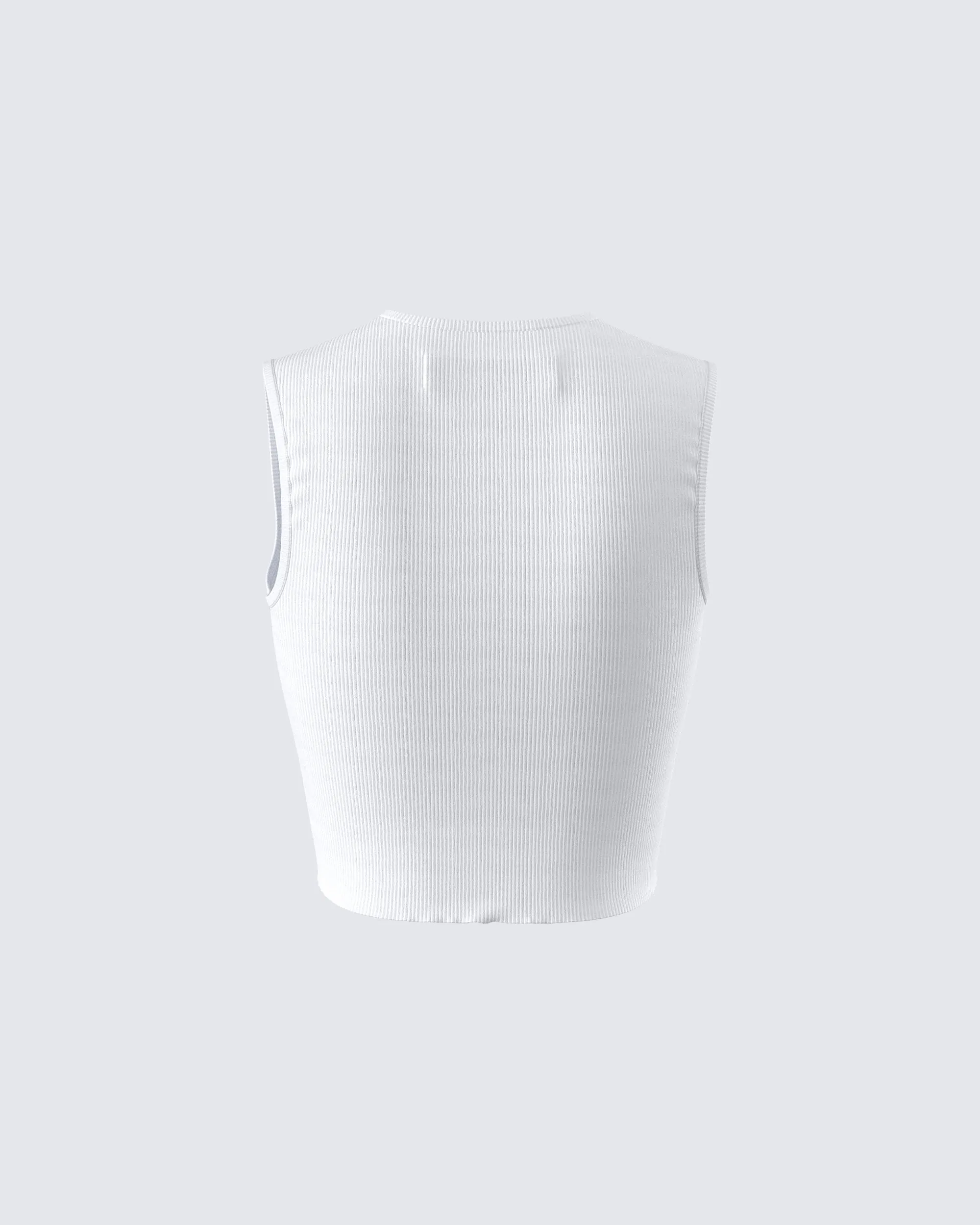 Nicolette White Rib Graphic Top sold by Finesse product image thumbnail 3