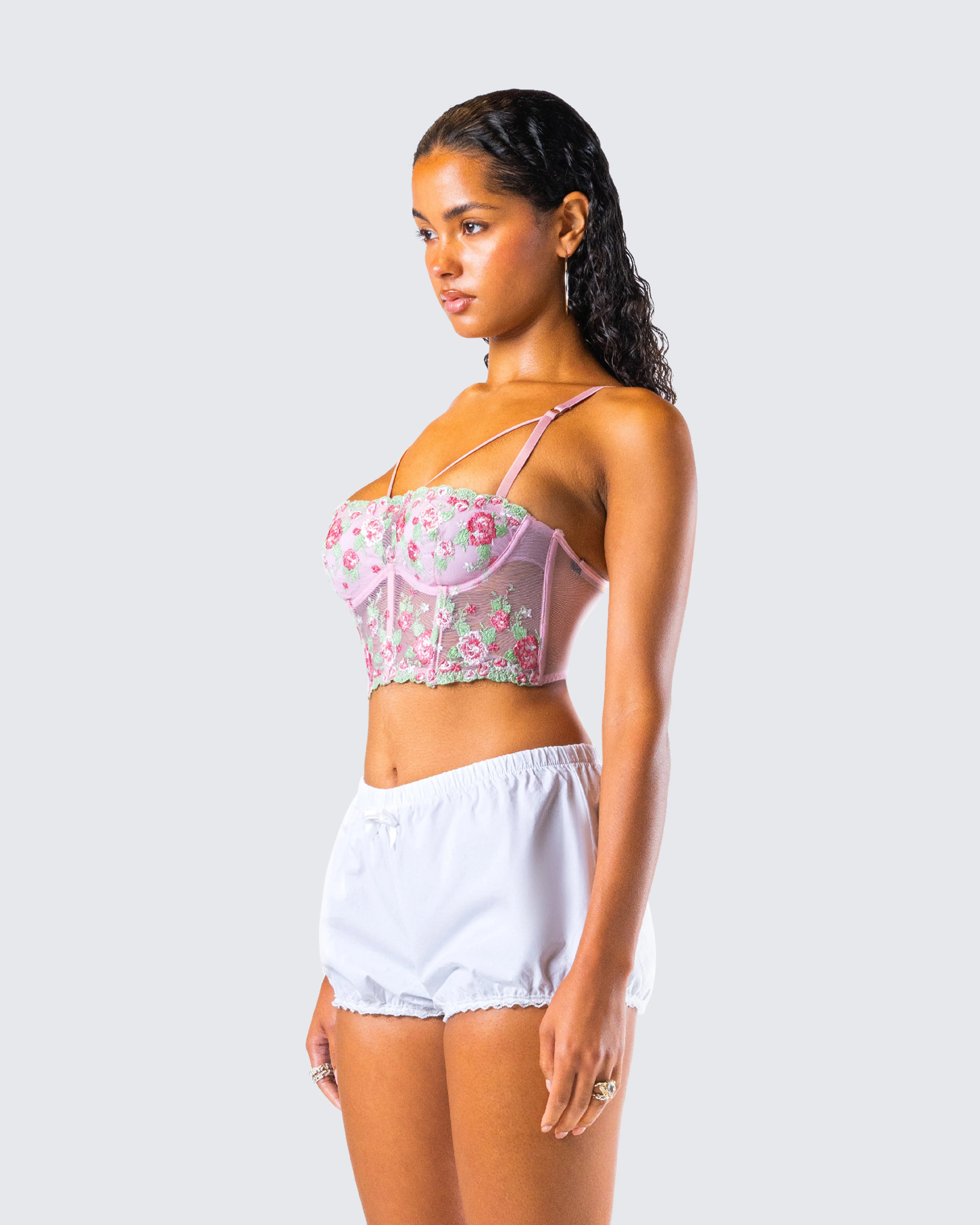 Olivia Pink Flower Corset Top sold by Finesse product image thumbnail 5