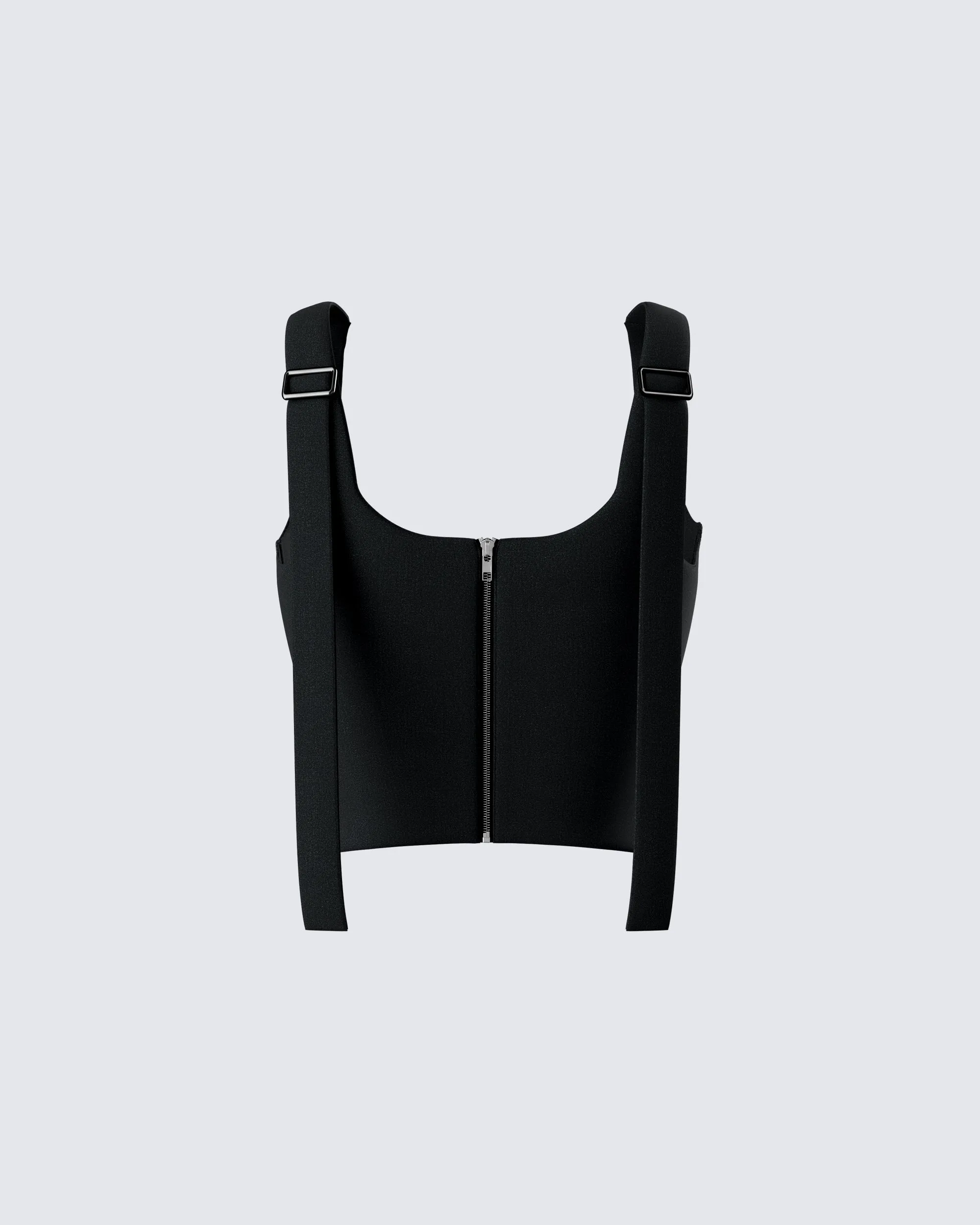 Janice Black Twill Bustier Top sold by Finesse product image thumbnail 3
