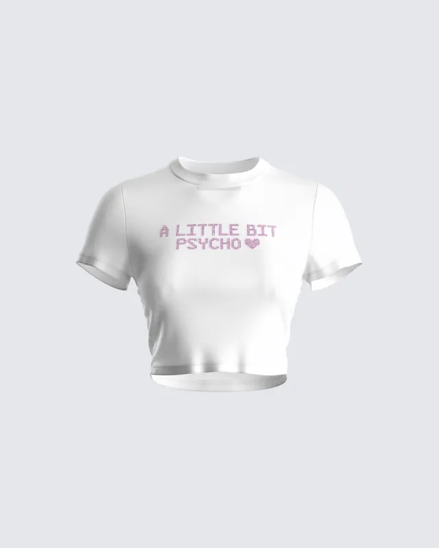 Marat White Jersey Graphic Top sold by Finesse