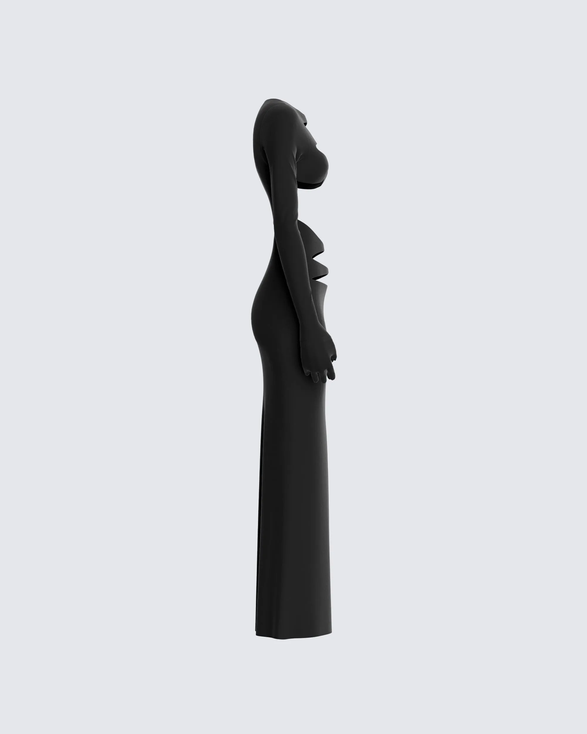 Vox Black Cut Out Dress & Gloves sold by Finesse product image thumbnail 2