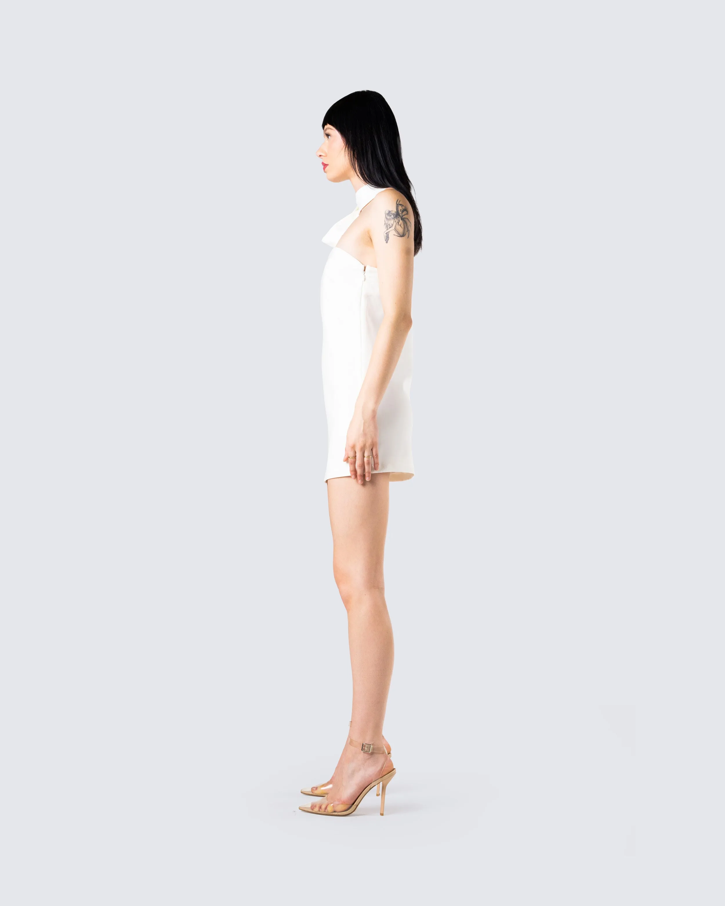 Chevis White Mini Dress sold by Finesse product image thumbnail 5