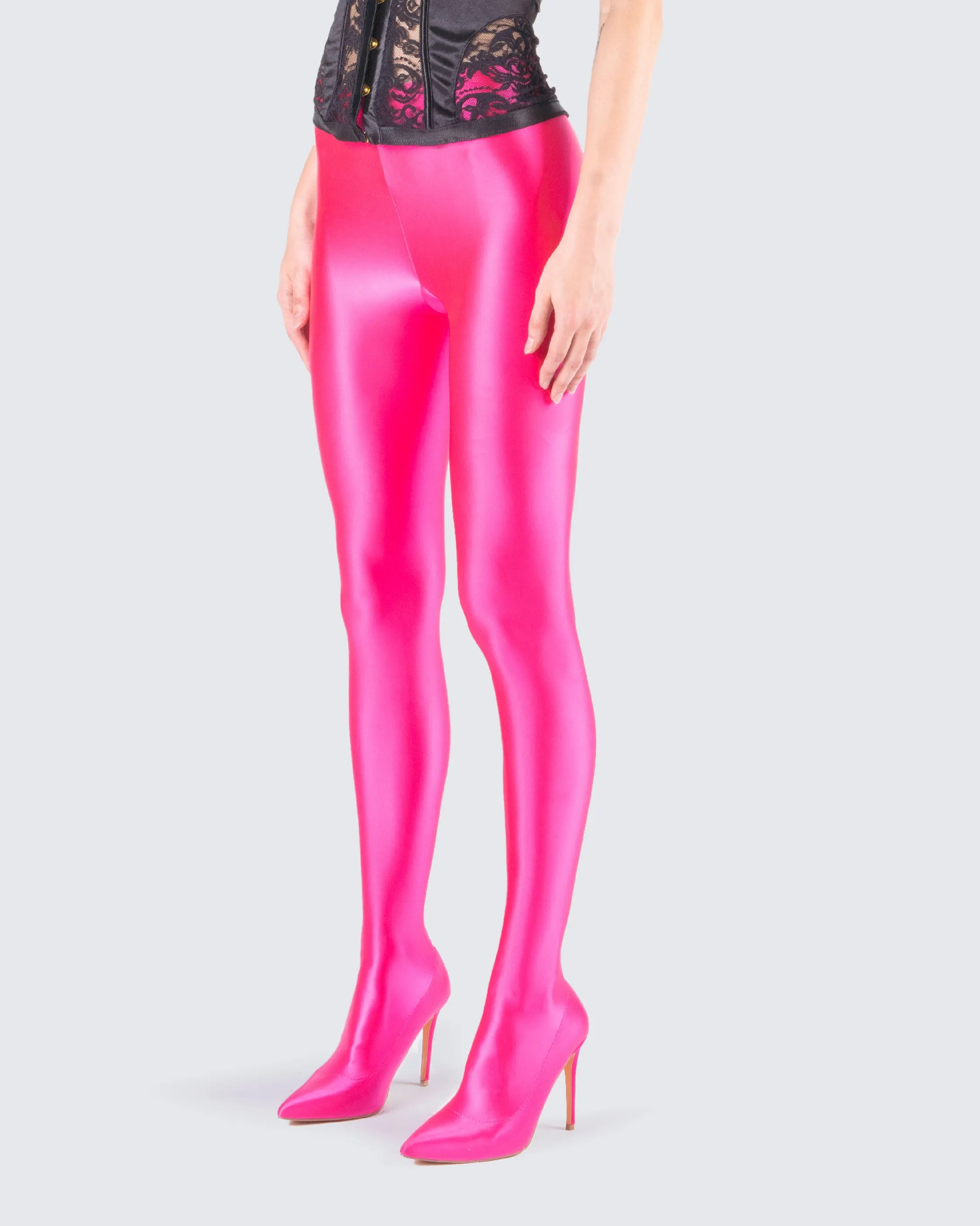 Lux Pink High Heel Leggings sold by Finesse product image thumbnail 5