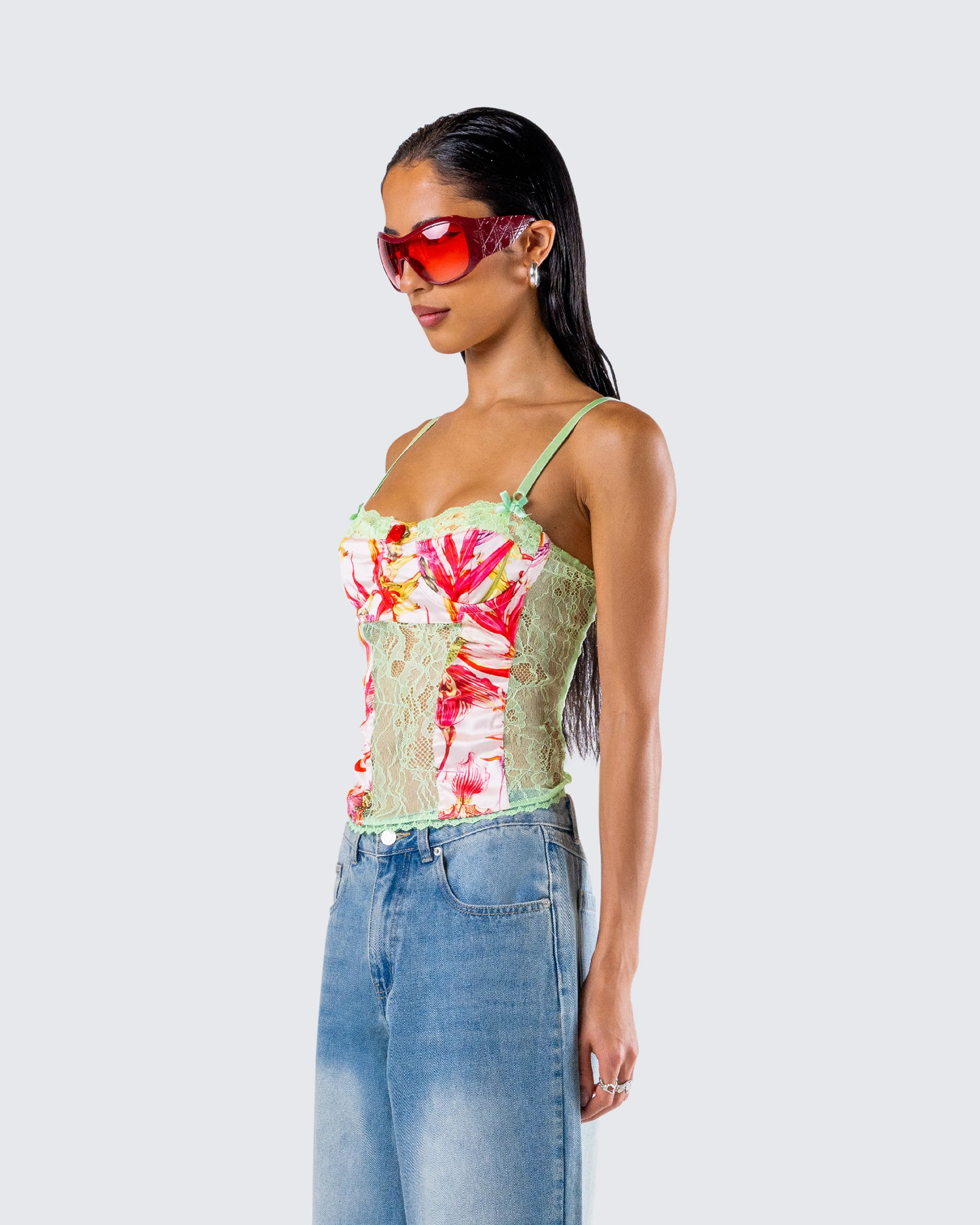 Devi Multi Print Corset Top sold by Finesse product image thumbnail 5