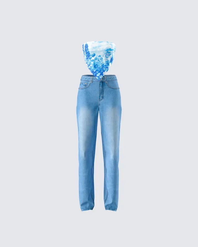 Ahmeira Denim Set sold by Finesse