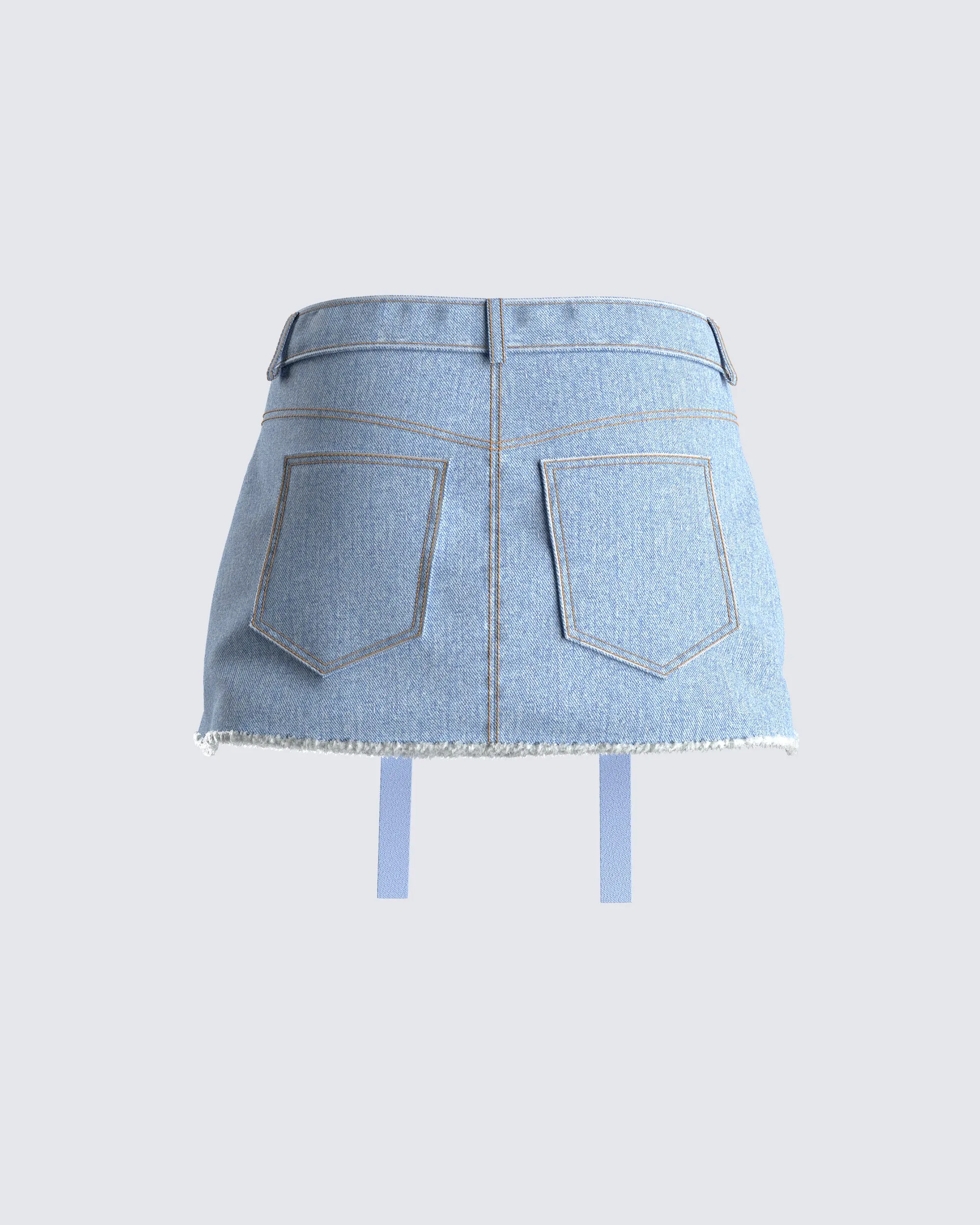 Liori Blue Denim Mini Skirt sold by Finesse product image thumbnail 3