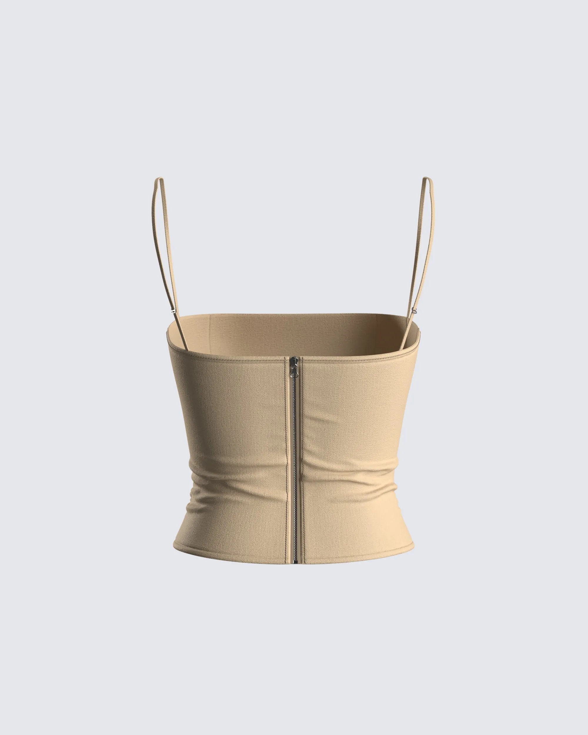 Amberly Beige Corset Top sold by Finesse product image thumbnail 3