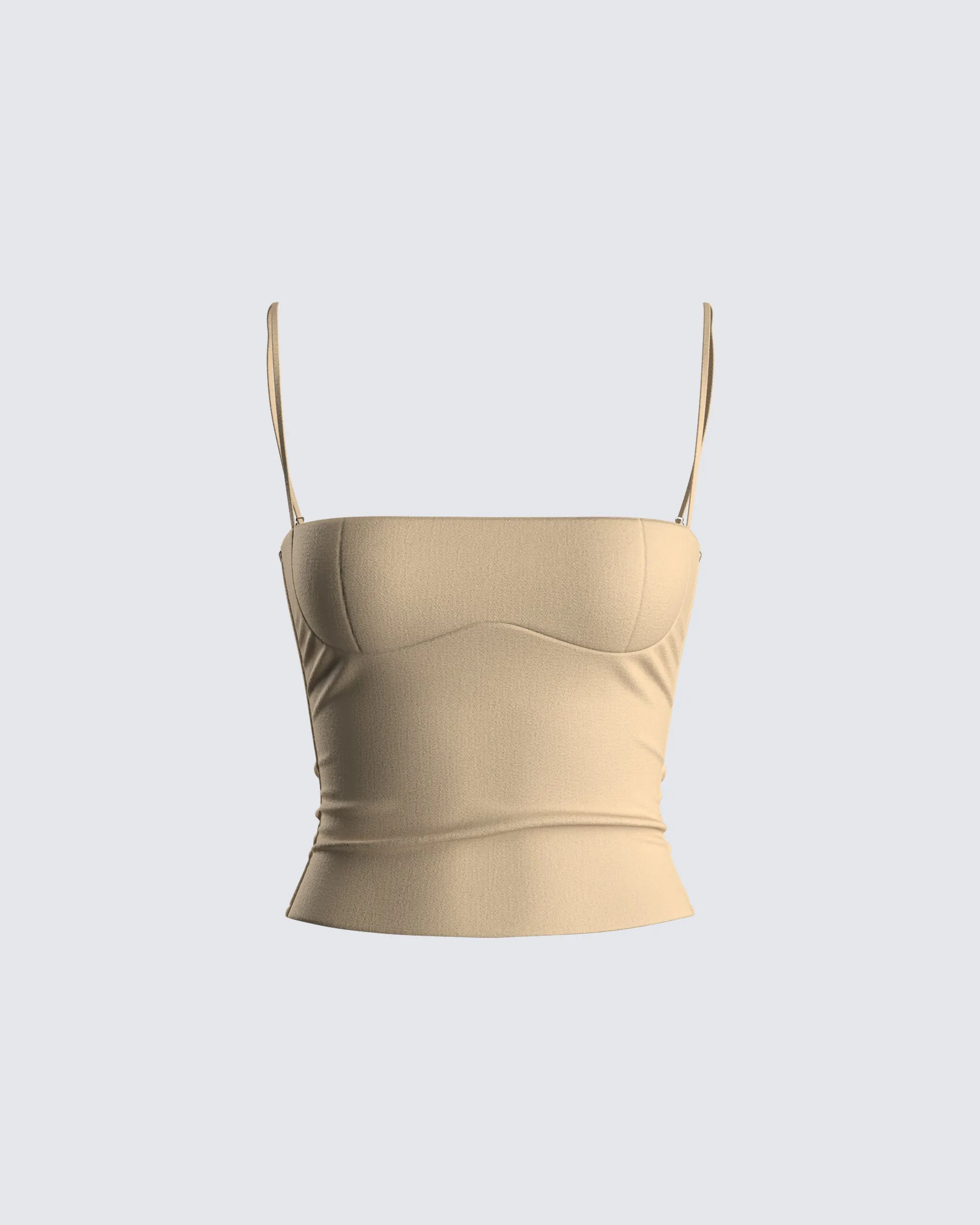 Amberly Beige Corset Top sold by Finesse