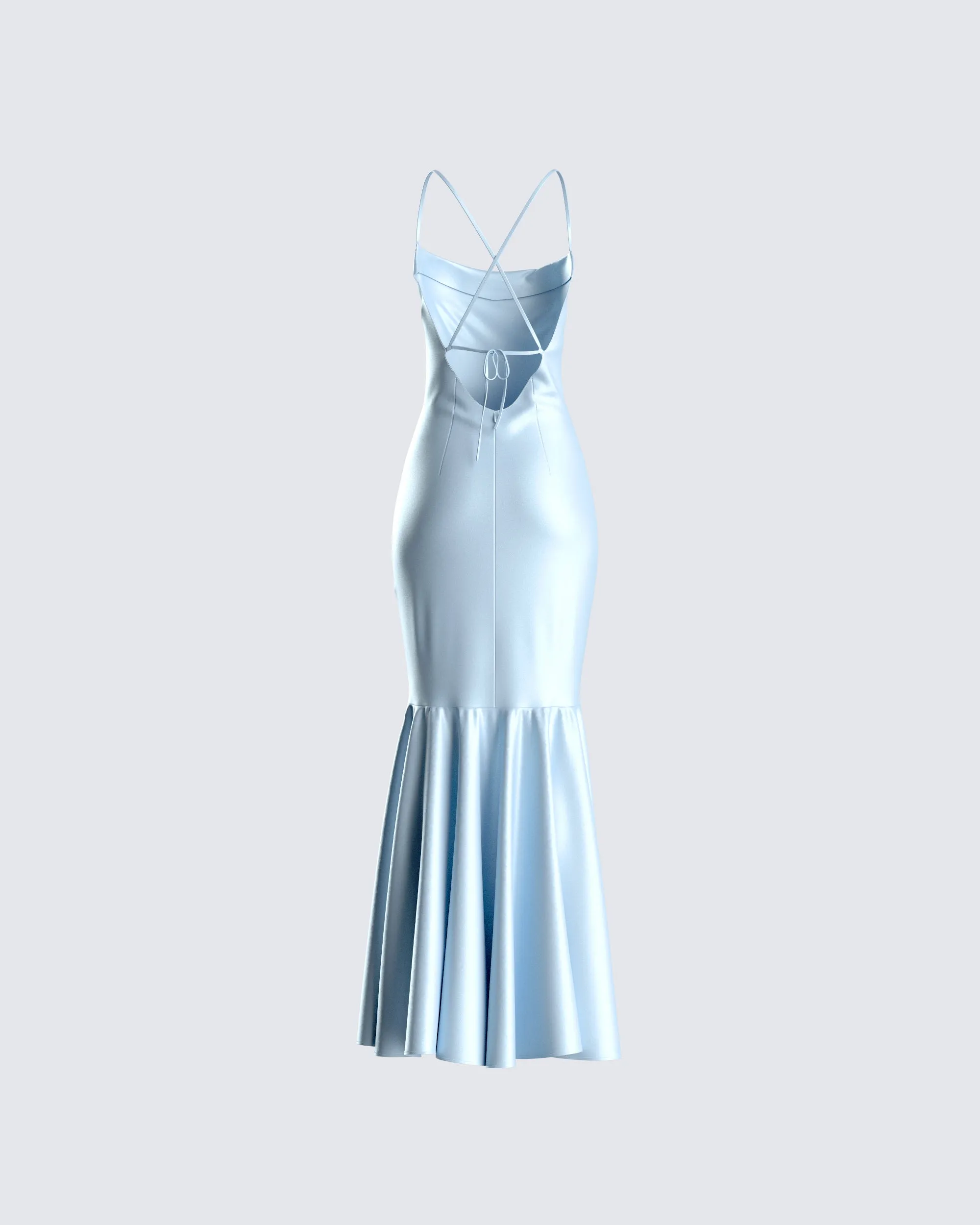 Anya Blue Cowl Low Back Gown sold by Finesse product image thumbnail 3
