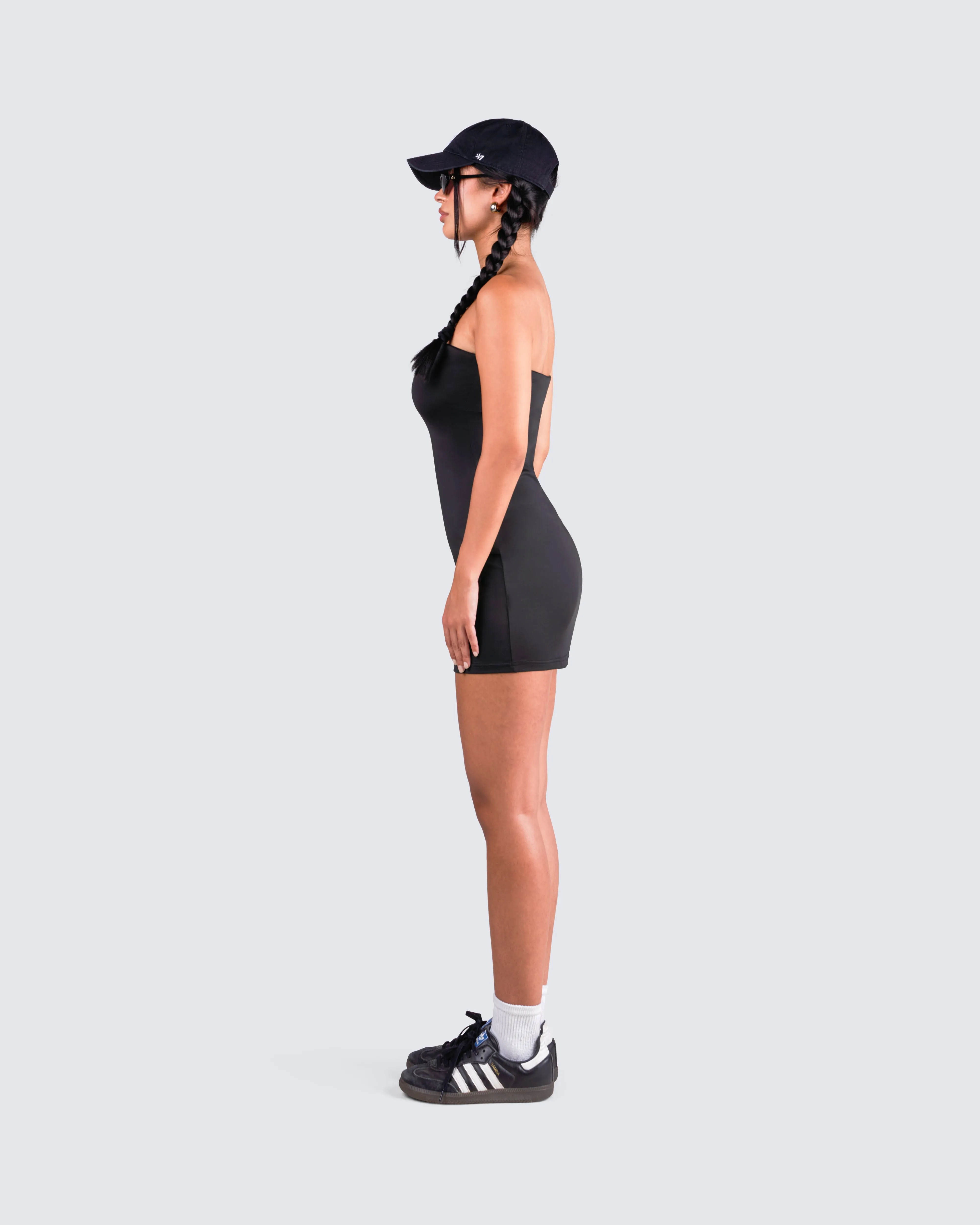Maxine Black Jersey Tube Dress sold by Finesse product image thumbnail 5