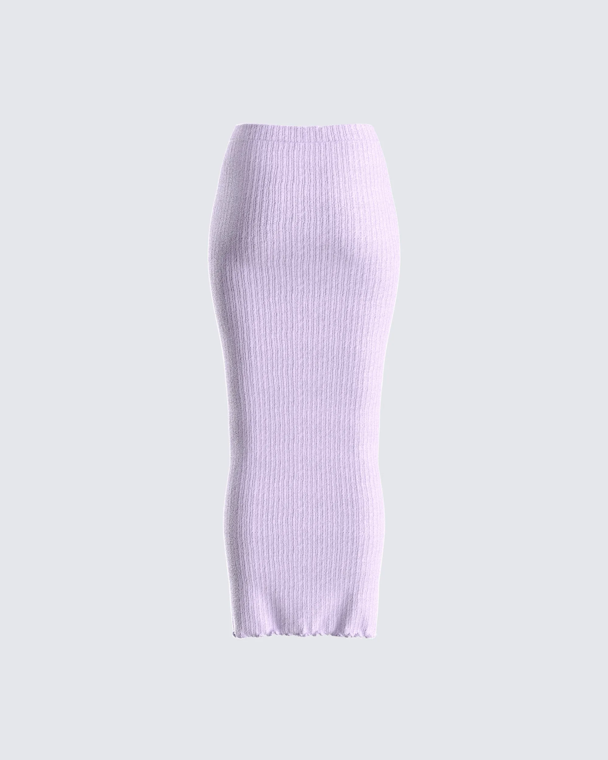 Liberty Lavender Knit Maxi Skirt sold by Finesse product image thumbnail 3