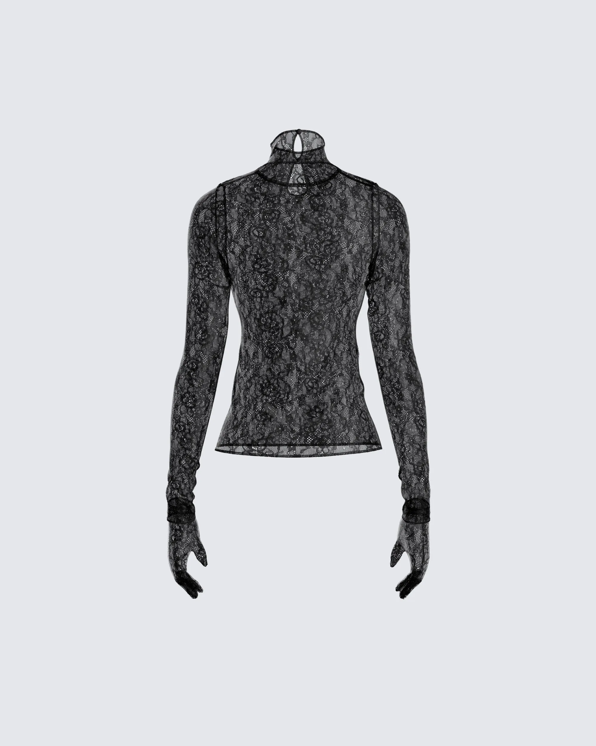 Shia Black Lace Top and Gloves sold by Finesse product image thumbnail 3
