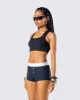 Waverly Black Ribbed Tank Top sold by Finesse