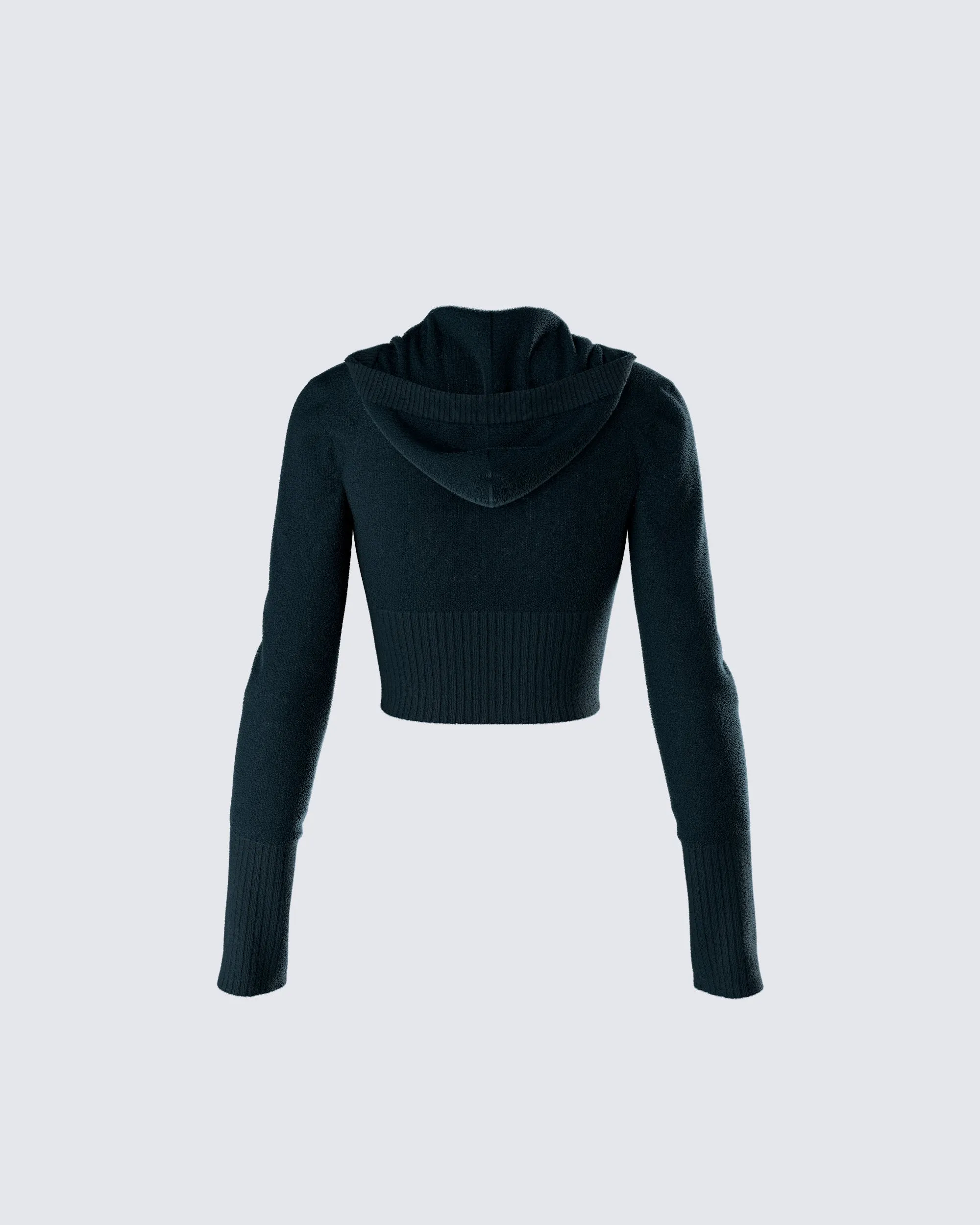 Alyssa Black Knit Cropped Jacket sold by Finesse product image thumbnail 3