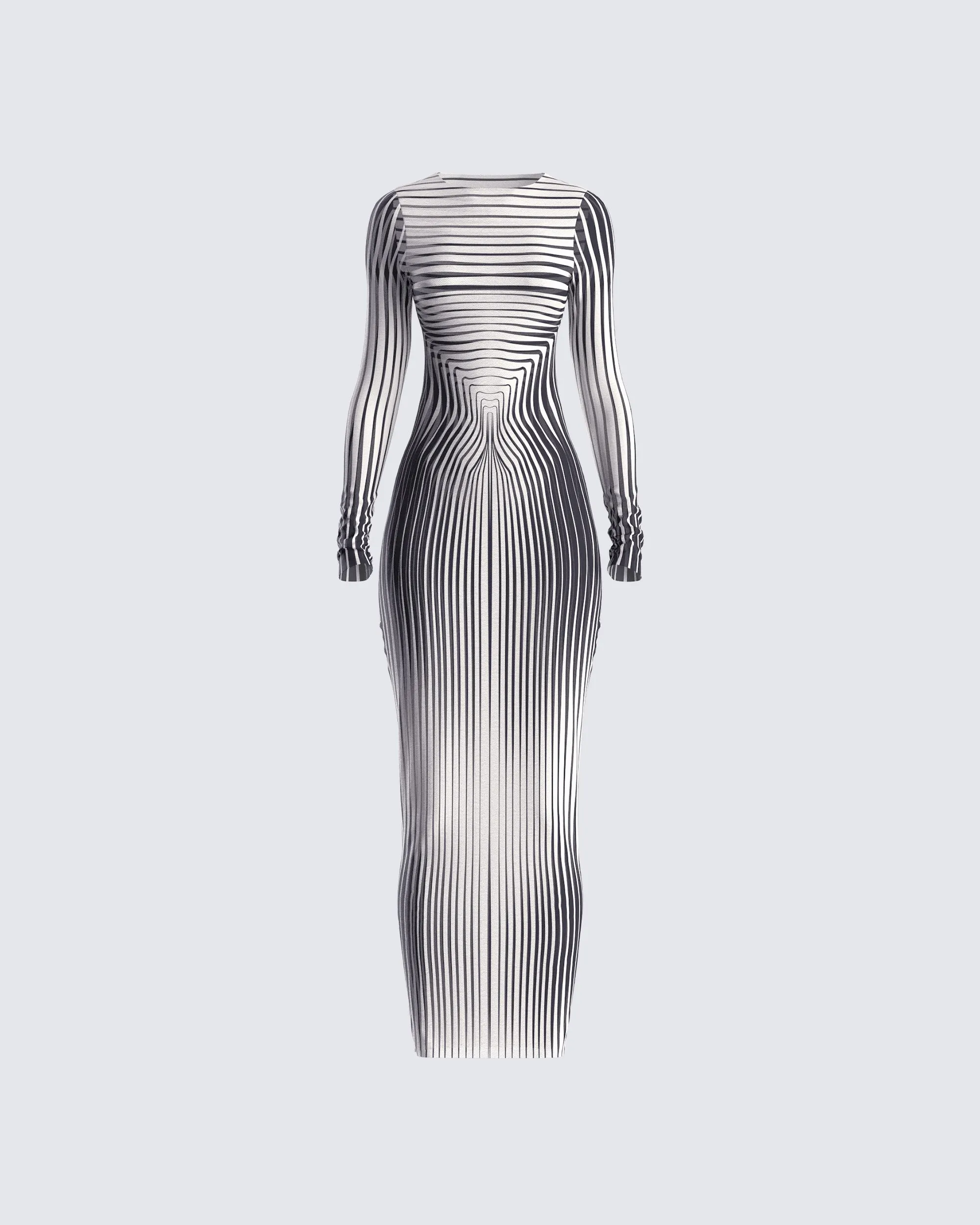 Artina Multi Illusion Print Dress sold by Finesse