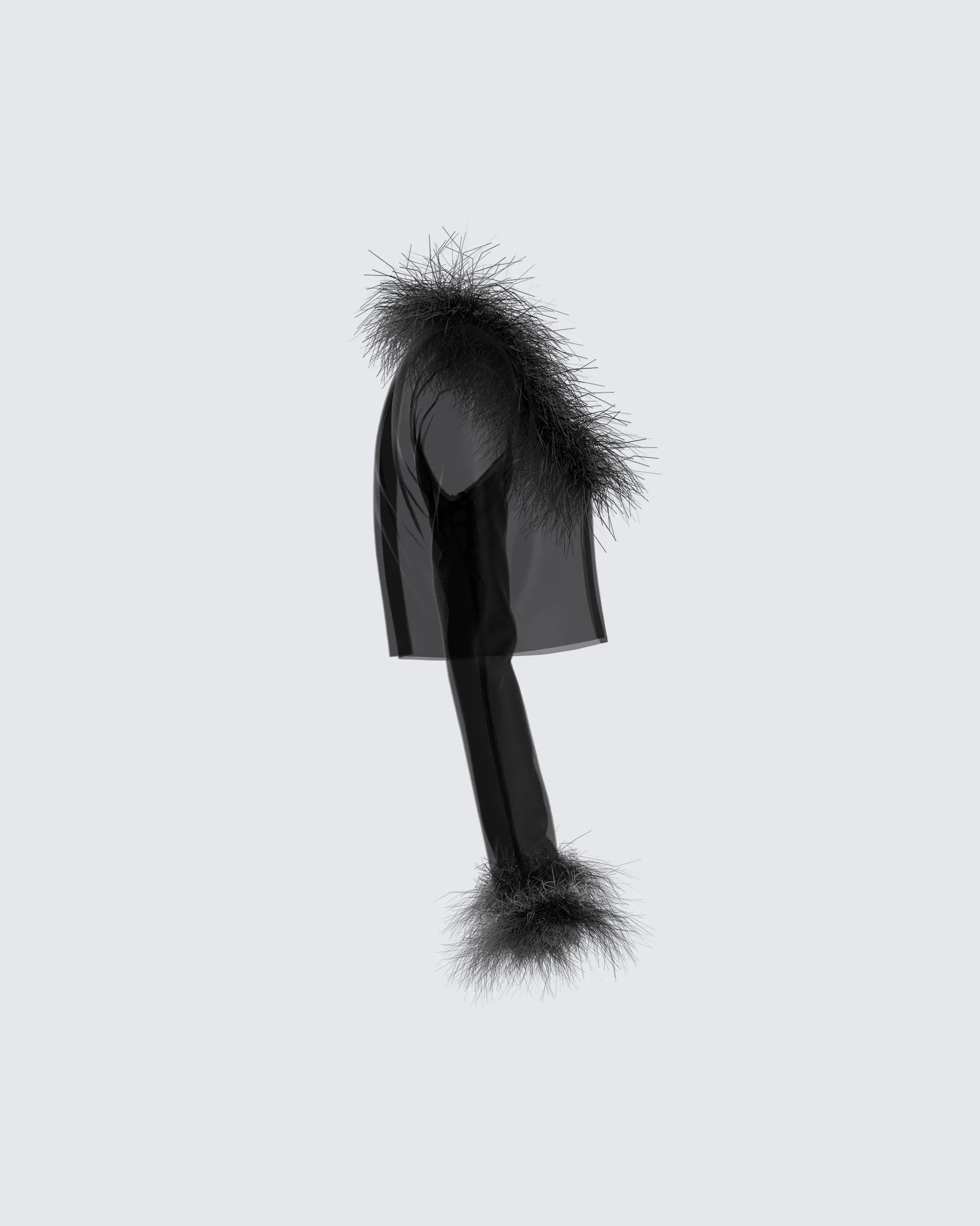 Dita Black Feather Jacket sold by Finesse product image thumbnail 2